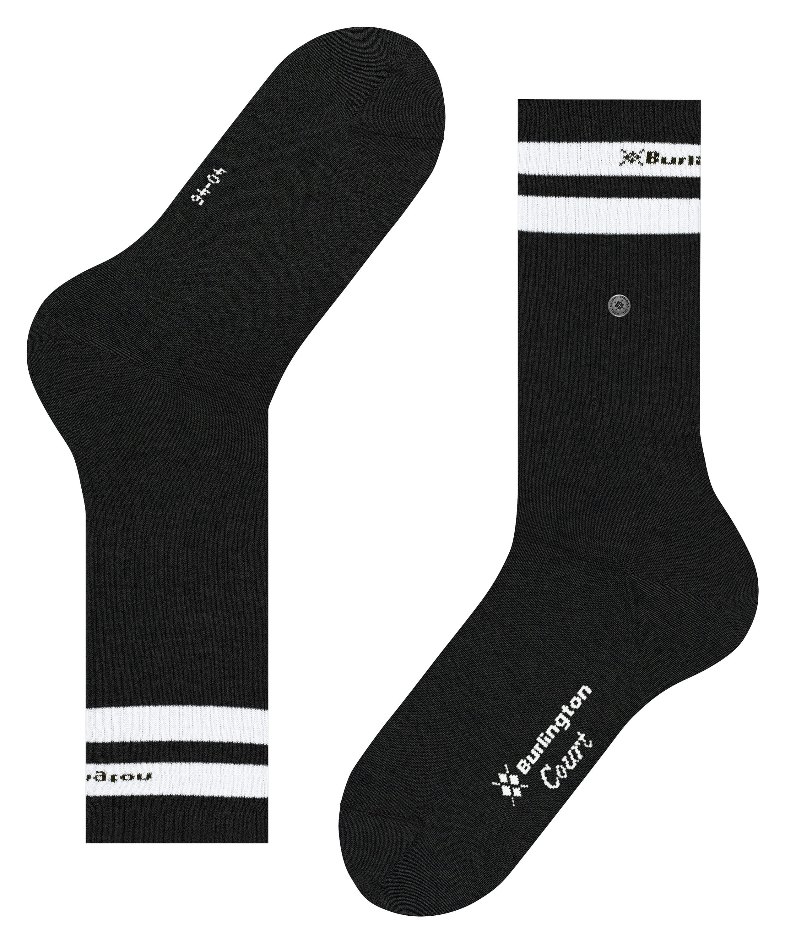 Burlington Court herensokken, zwart (black)