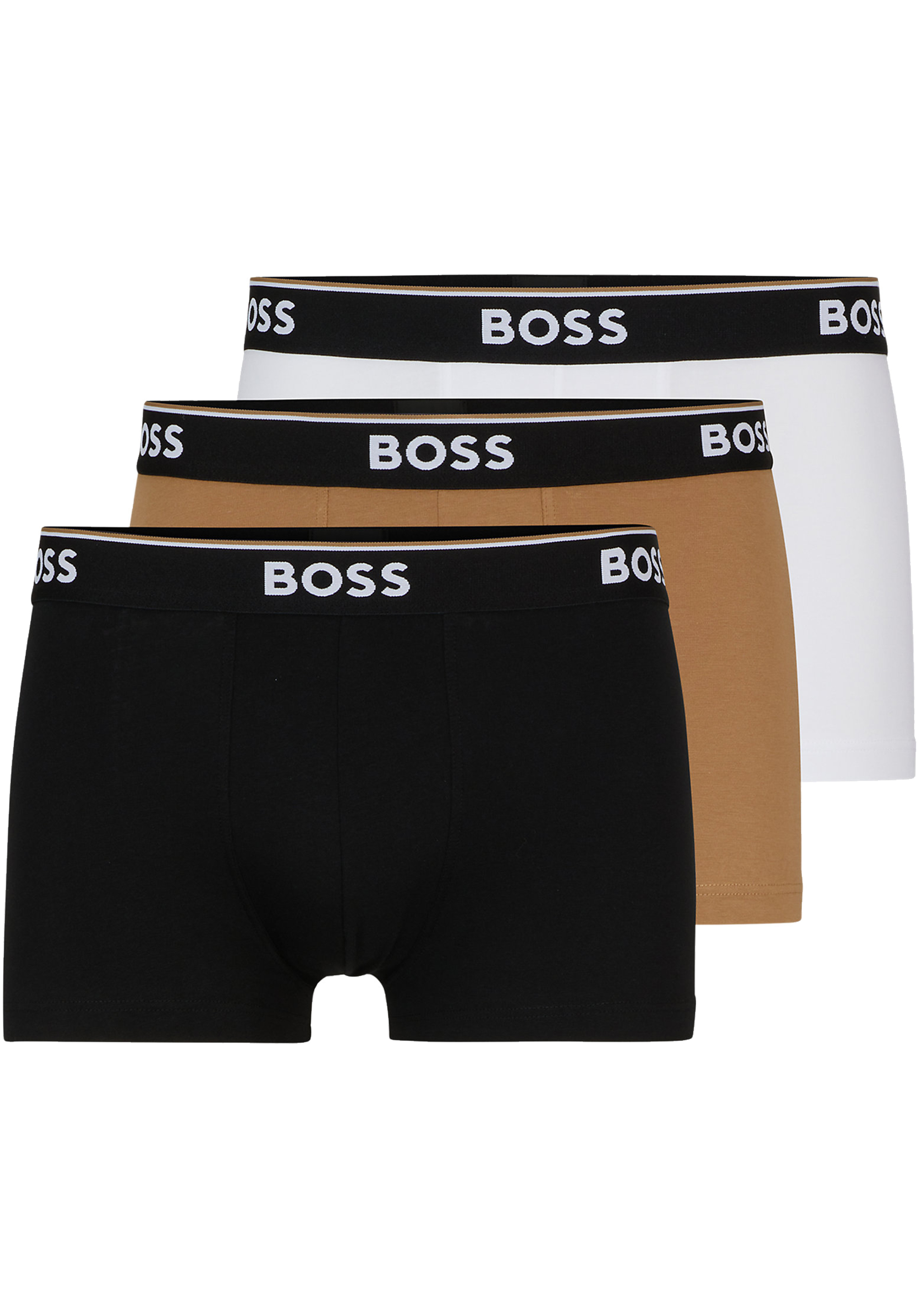 HUGO BOSS Power trunks (3-pack), heren boxers kort, multicolor