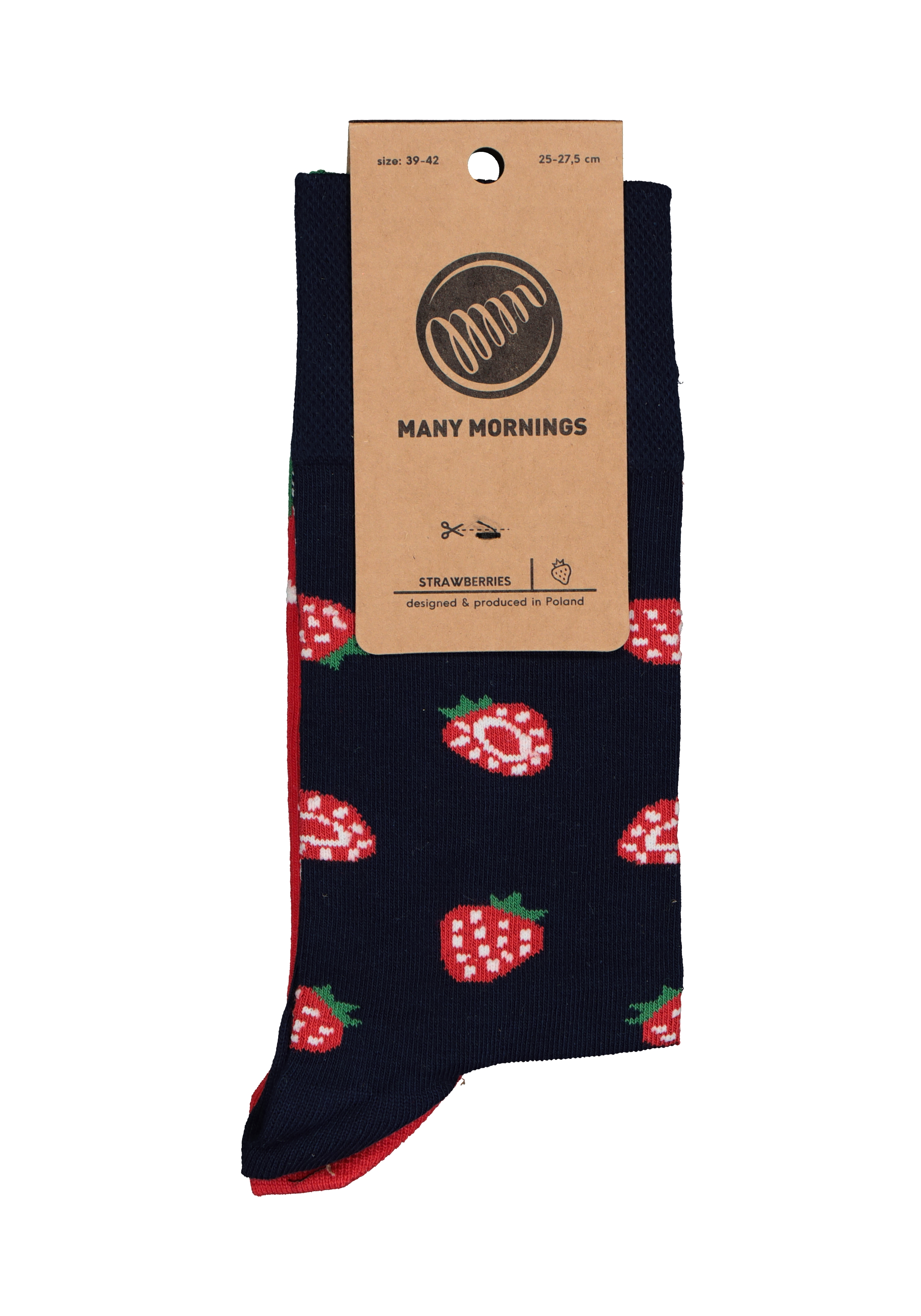 Many Mornings unisex sokken Strawberries