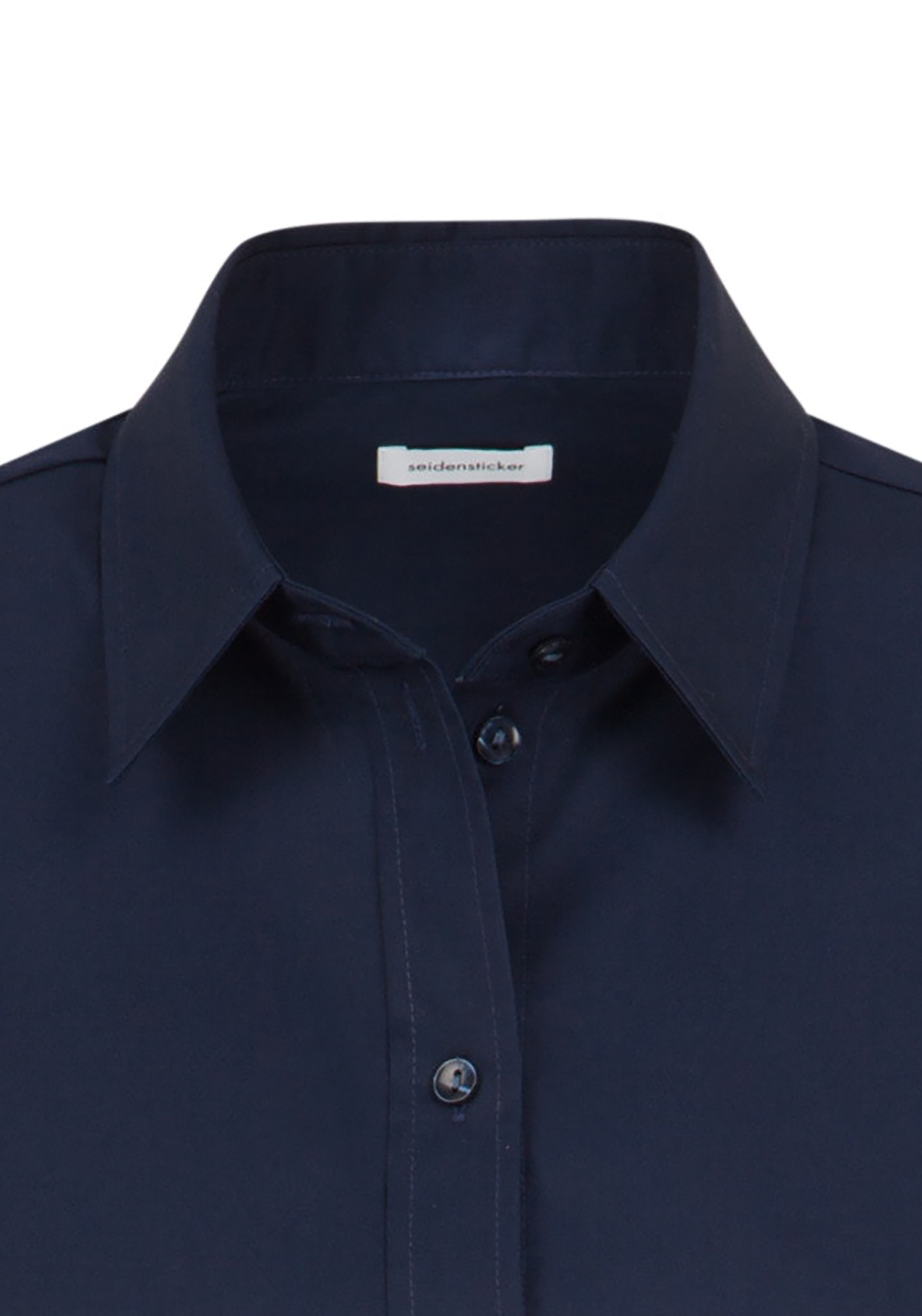 Seidensticker dames blouse regular fit, donkerblauw