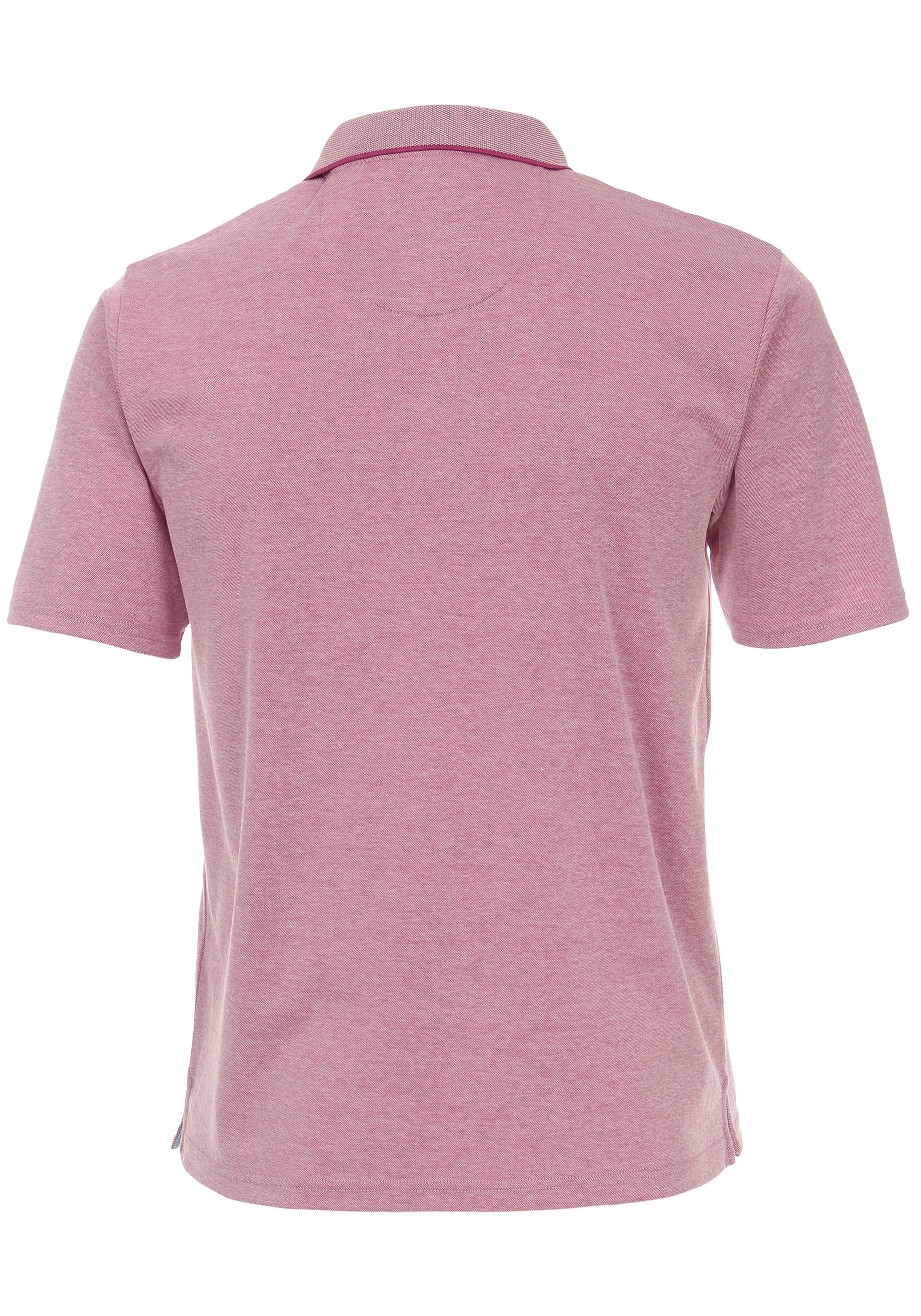Redmond regular fit poloshirt, donkerroze melange