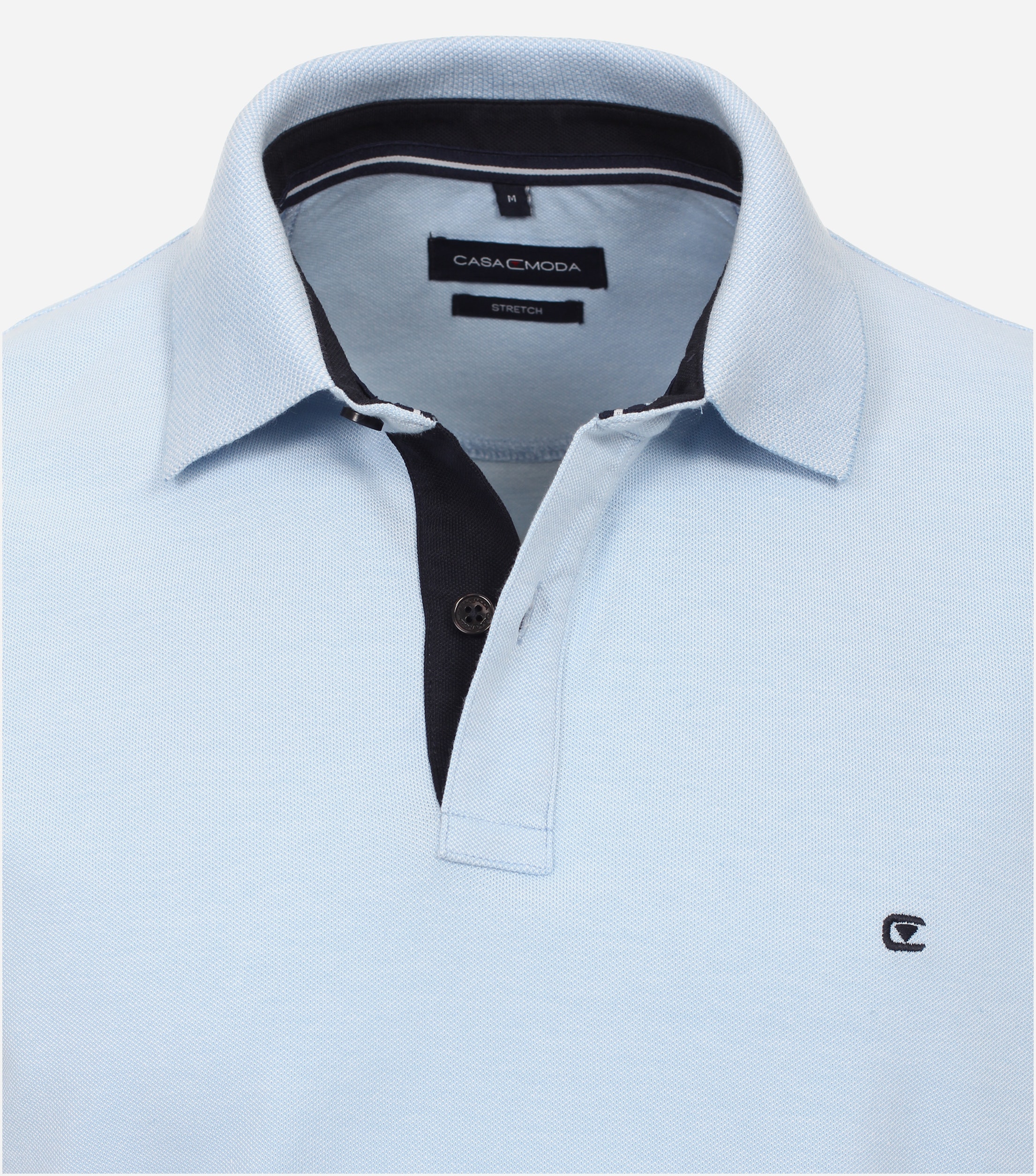 CASA MODA comfort fit heren polo, blauw