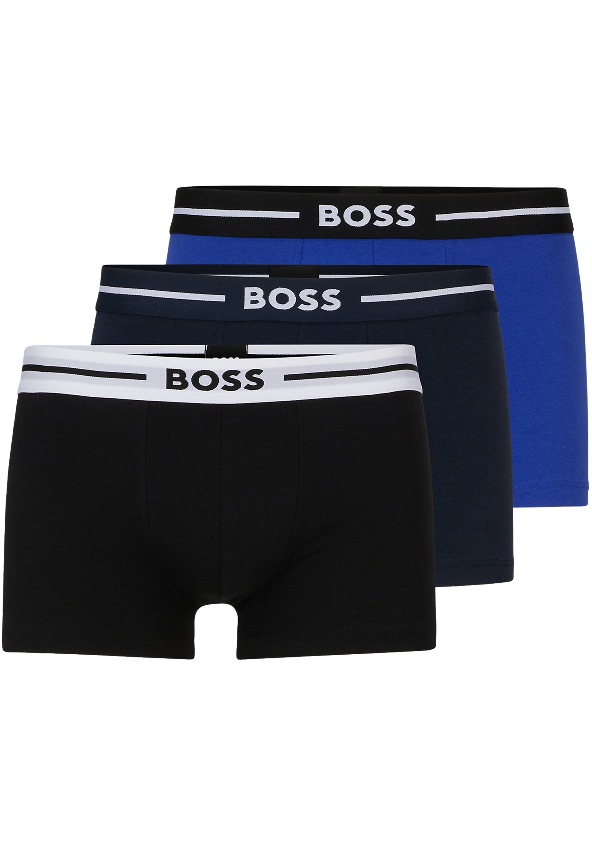 HUGO BOSS Bold trunks (3-pack), heren boxers kort, multicolor (set met verschillende kleuren)