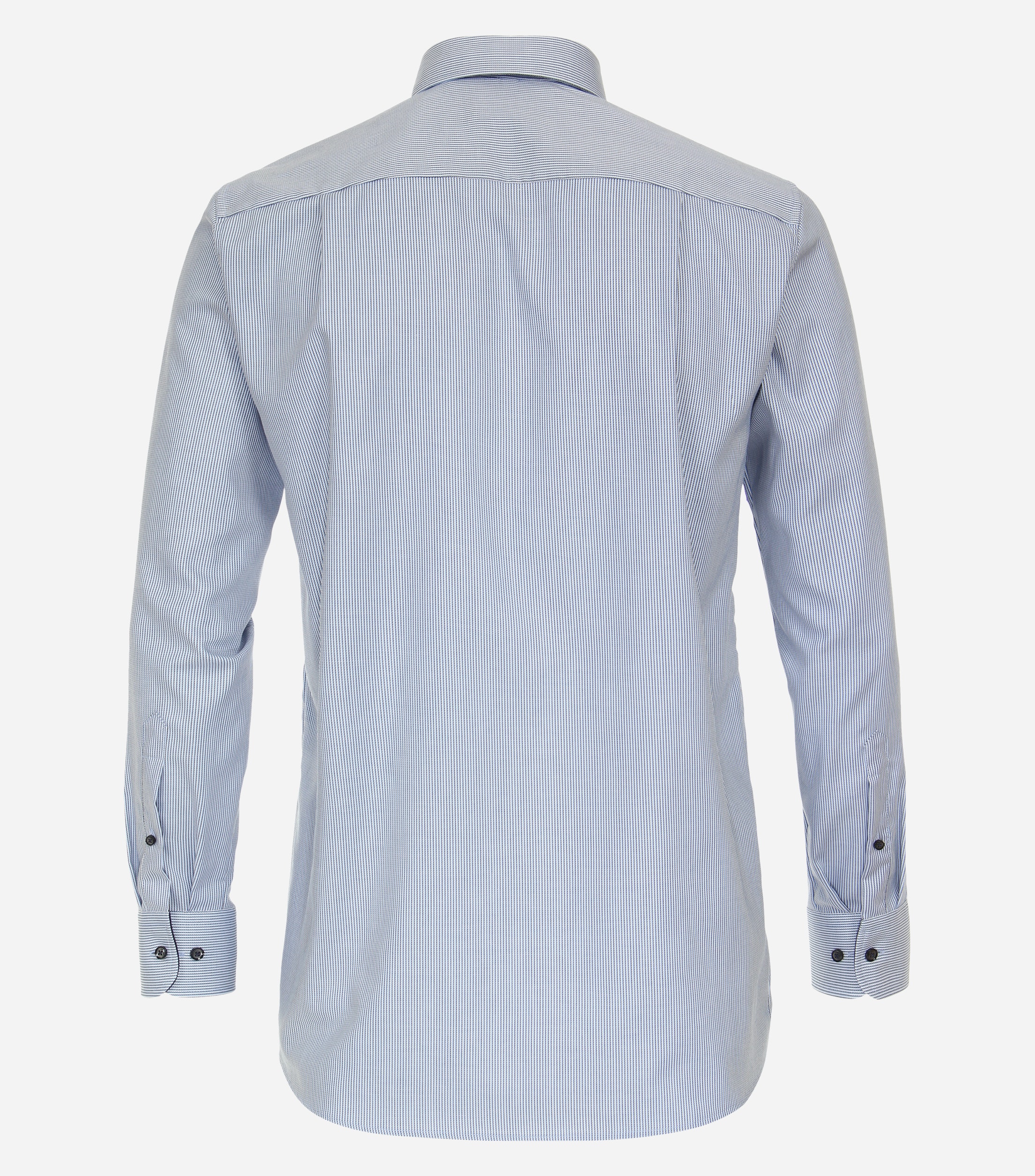 CASA MODA comfort fit overhemd, dobby, blauw gestreept