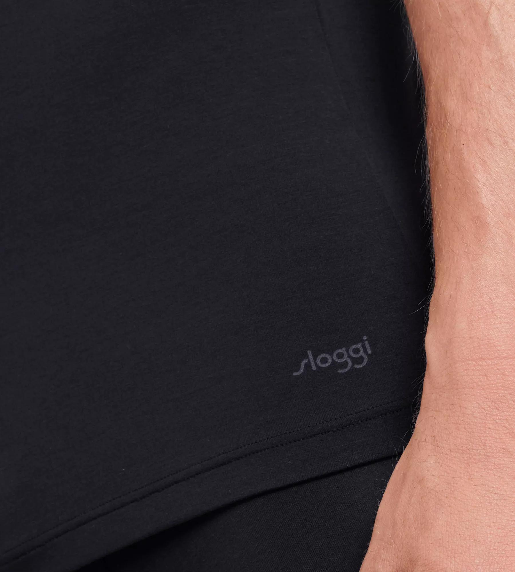 sloggi men EVER Soft O-Neck, heren T-shirt met een O-hals (1-pack), zwart