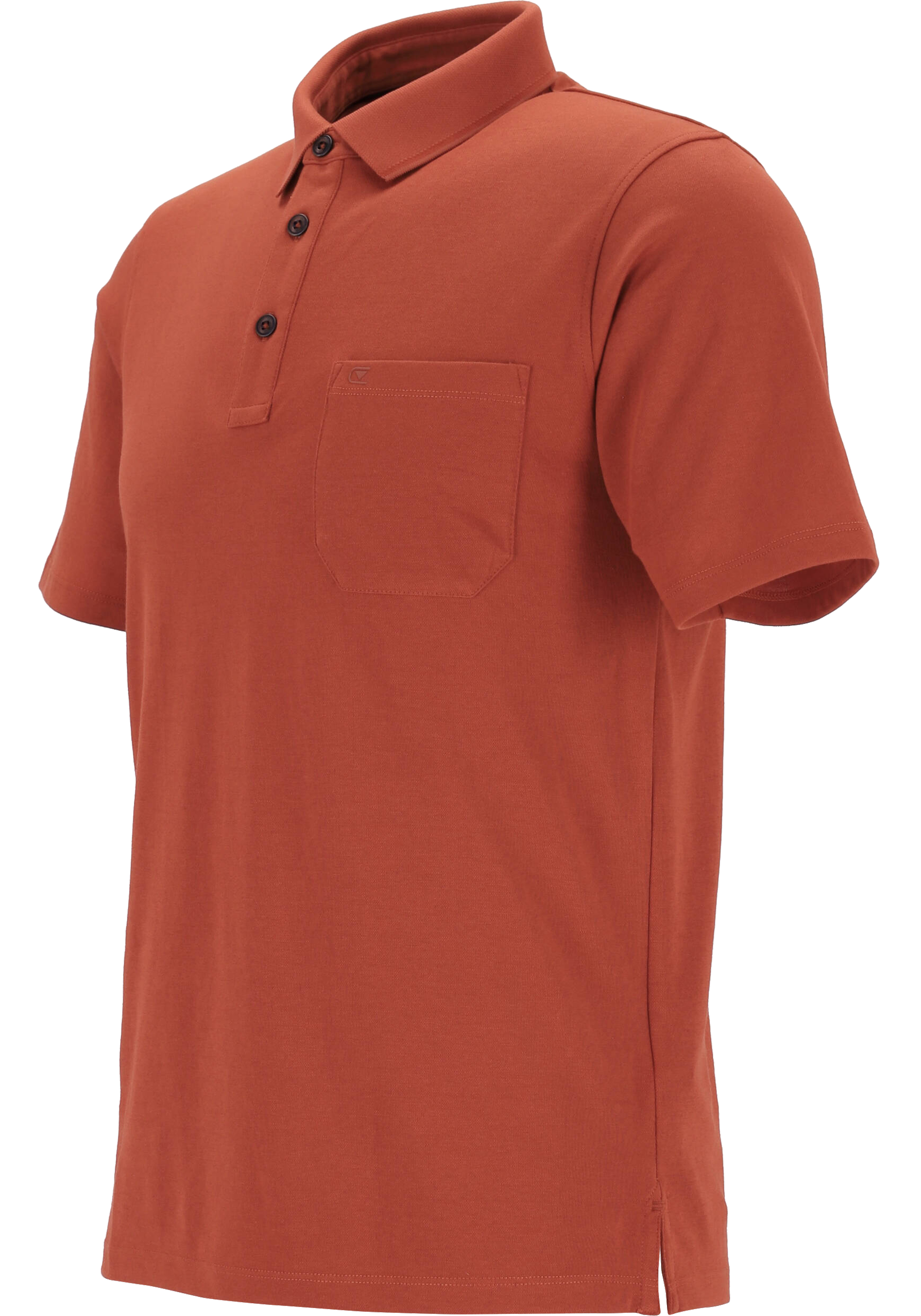 CASA MODA comfort fit poloshirt, roestbruin