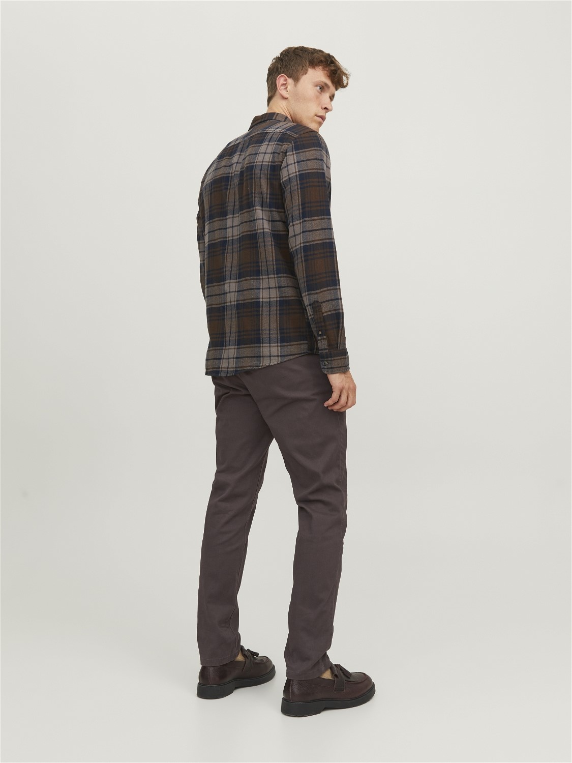 JACK & JONES Marco Dave loose fit, heren chino, bruin