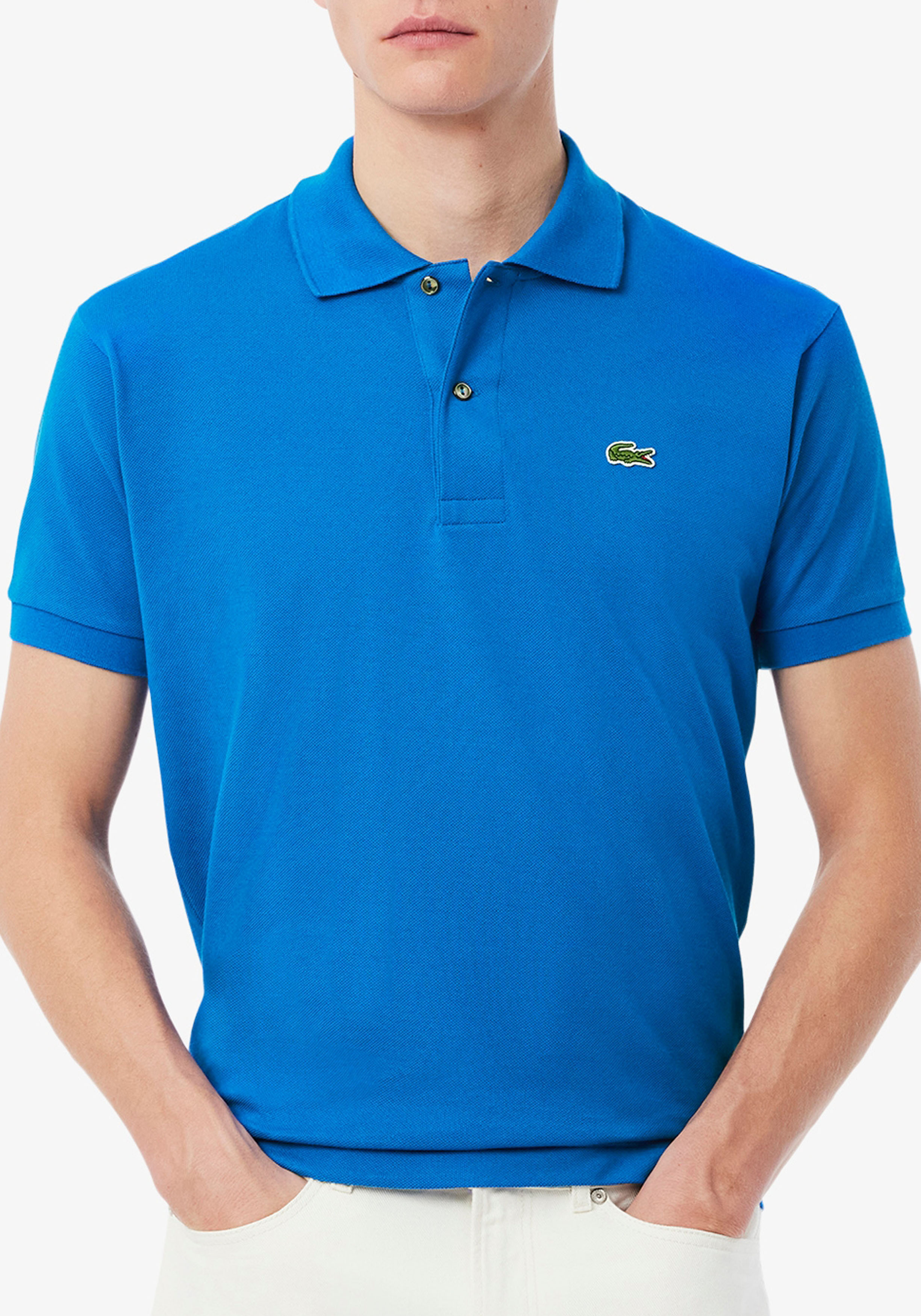 Lacoste Classic Fit polo, kobaltblauw