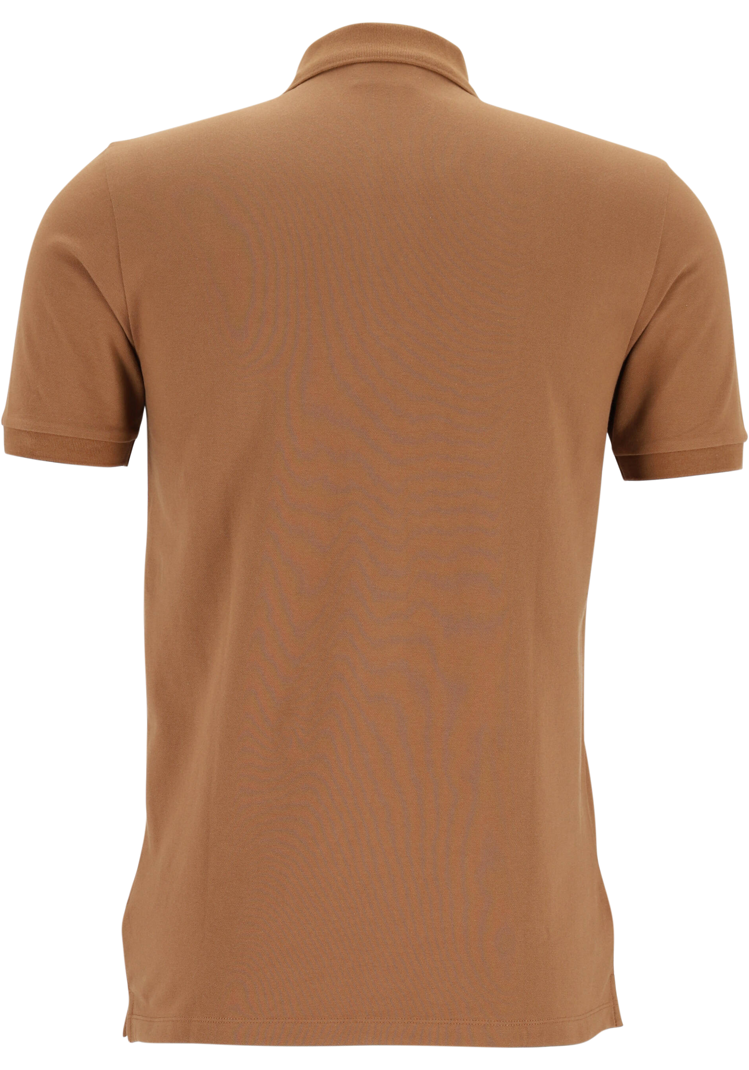 OLYMP Polo Level 5 Classic, slim fit polo, lichtbruin