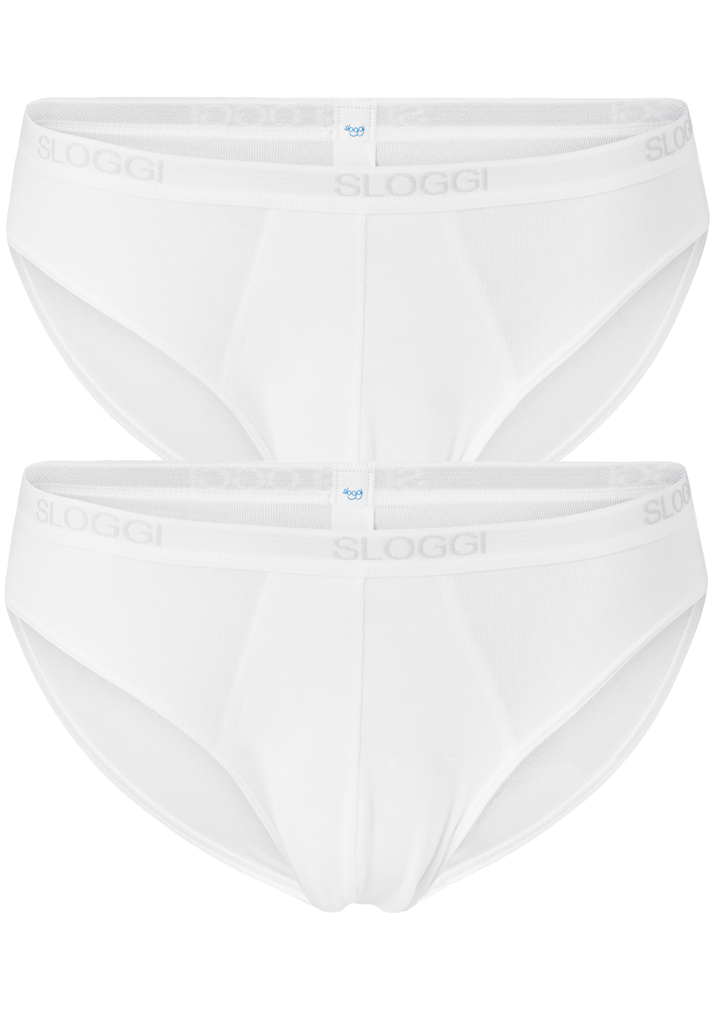Sloggi Men Basic Mini, heren slips (2-pack), wit - Main Image