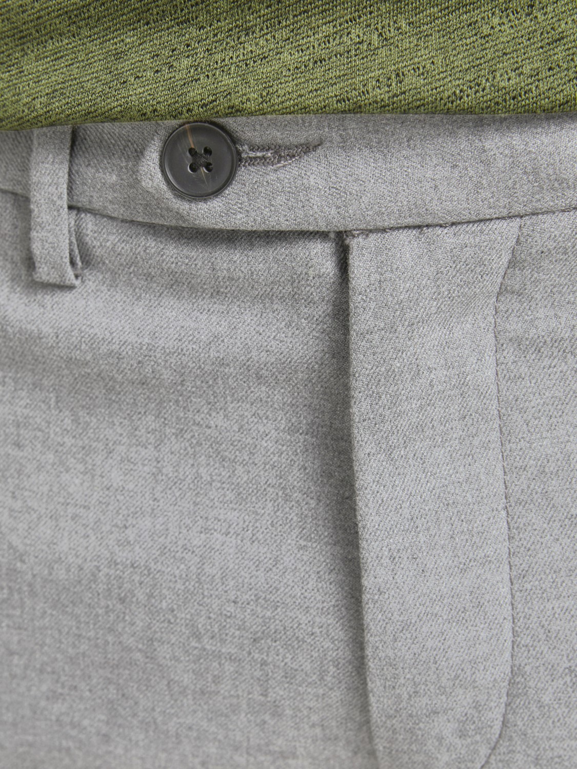 JACK & JONES Connor Shorts regular fit, heren chino korte broek, grijs melange