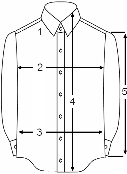 Maattabel overhemd lange mouw instructies Maattabel overhemd lange mouw instructies