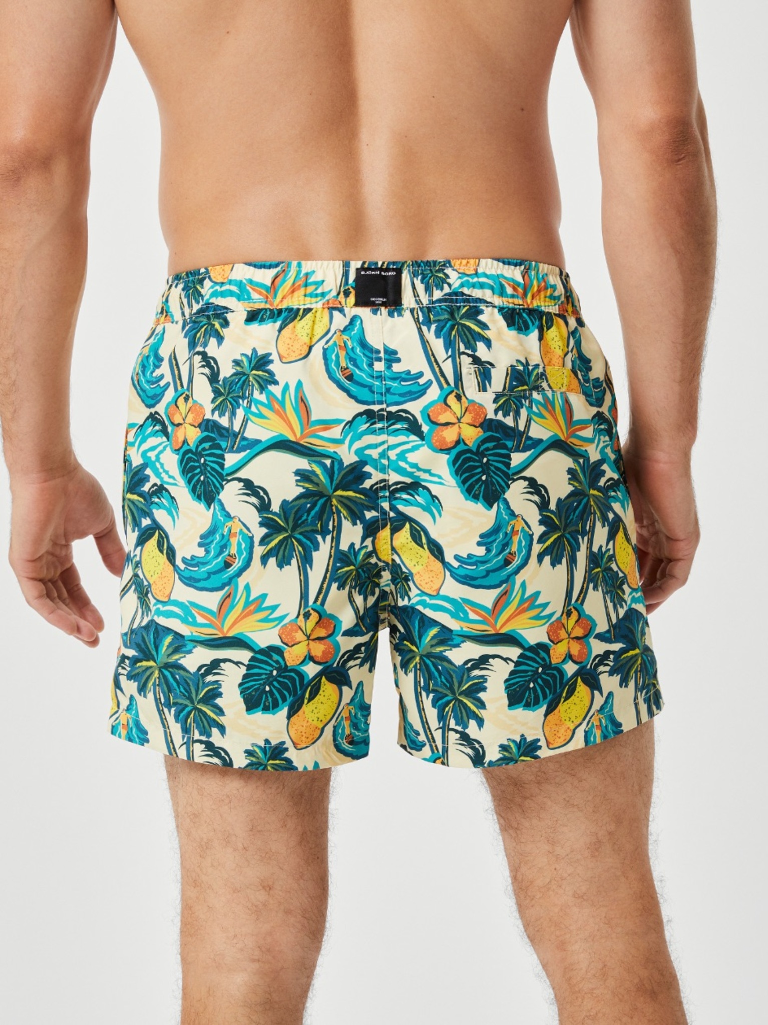 Bjorn Borg Print Swim Shorts, heren zwembroek, citroenen print