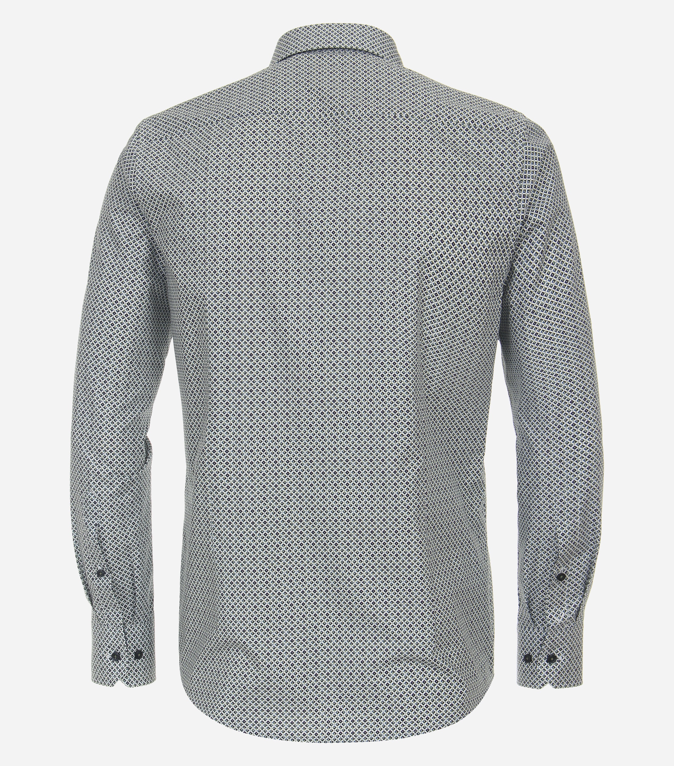 VENTI modern fit overhemd, popeline, groen dessin
