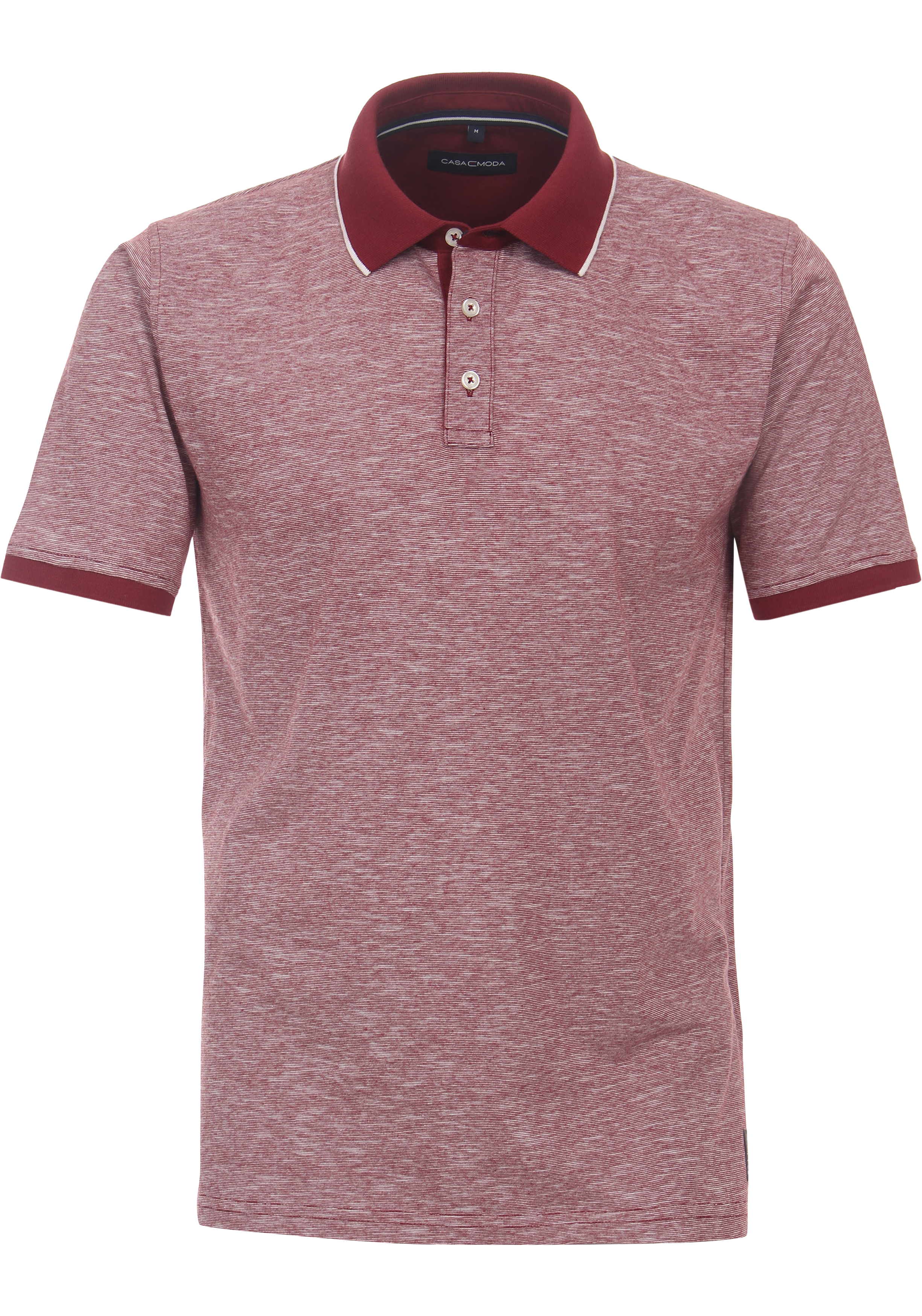 CASA MODA comfort fit heren polo, Rood