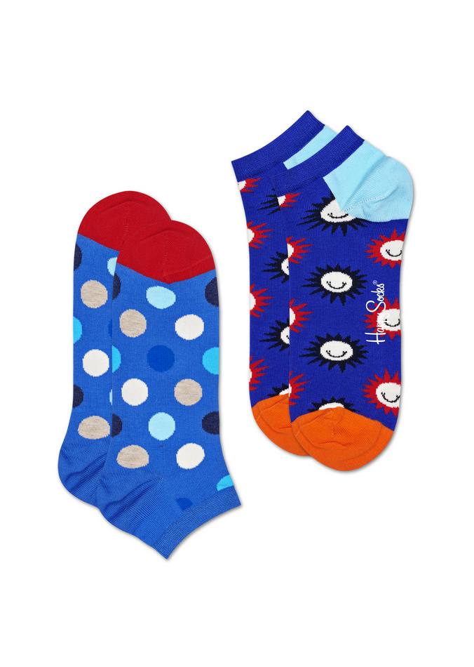 Happy Socks Big Dot Low Socks (2-pack), unisex sokken