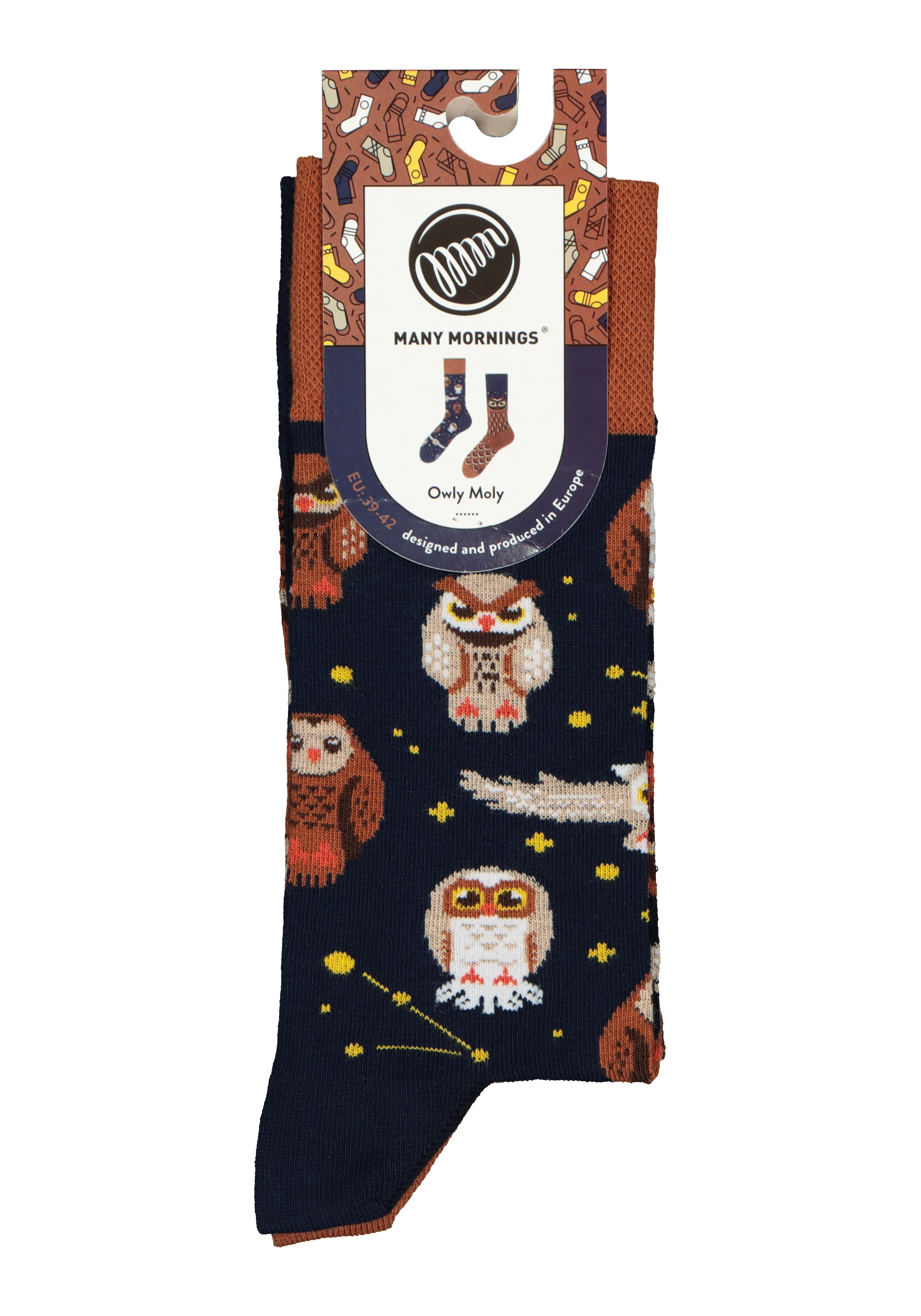 Many Mornings unisex sokken Owly Moly