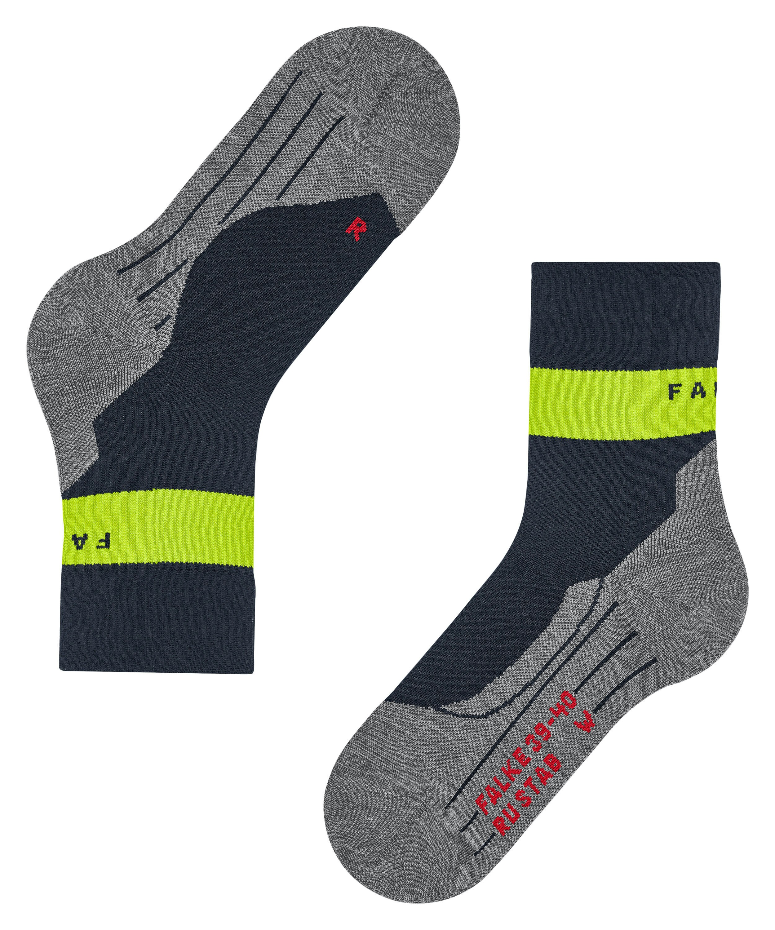 FALKE RU Compression Stabilizing heren running sokken, blauw (space blue)