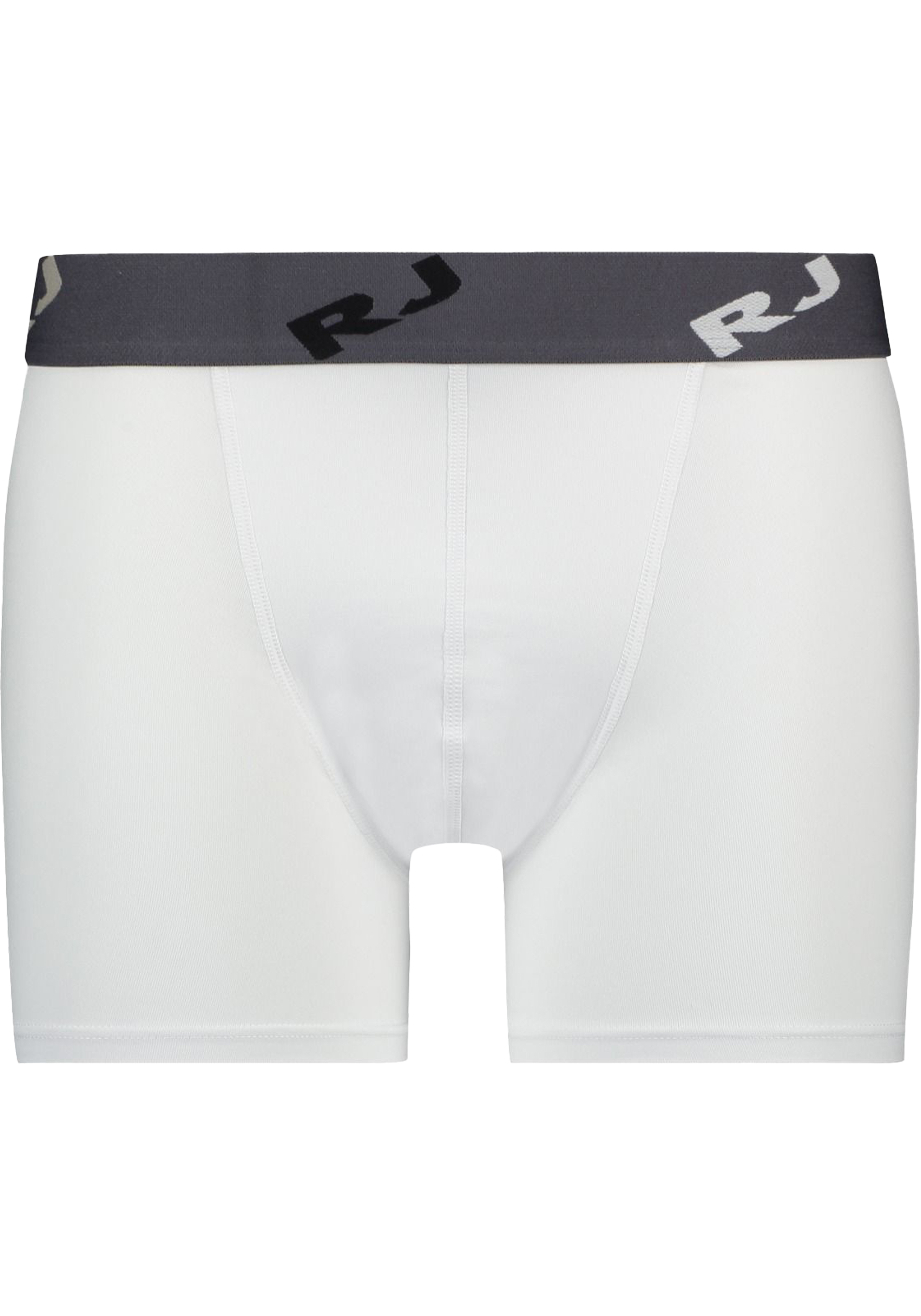 RJ Bodywear Pure Color boxer (1-pack), heren boxer lang, wit
