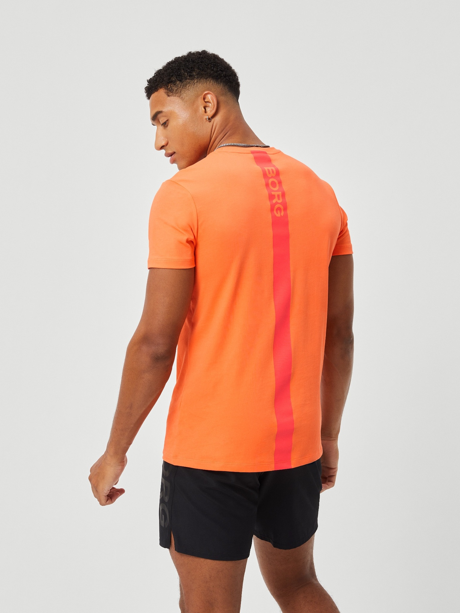 Bjorn Borg T-shirt Stripe, oranje