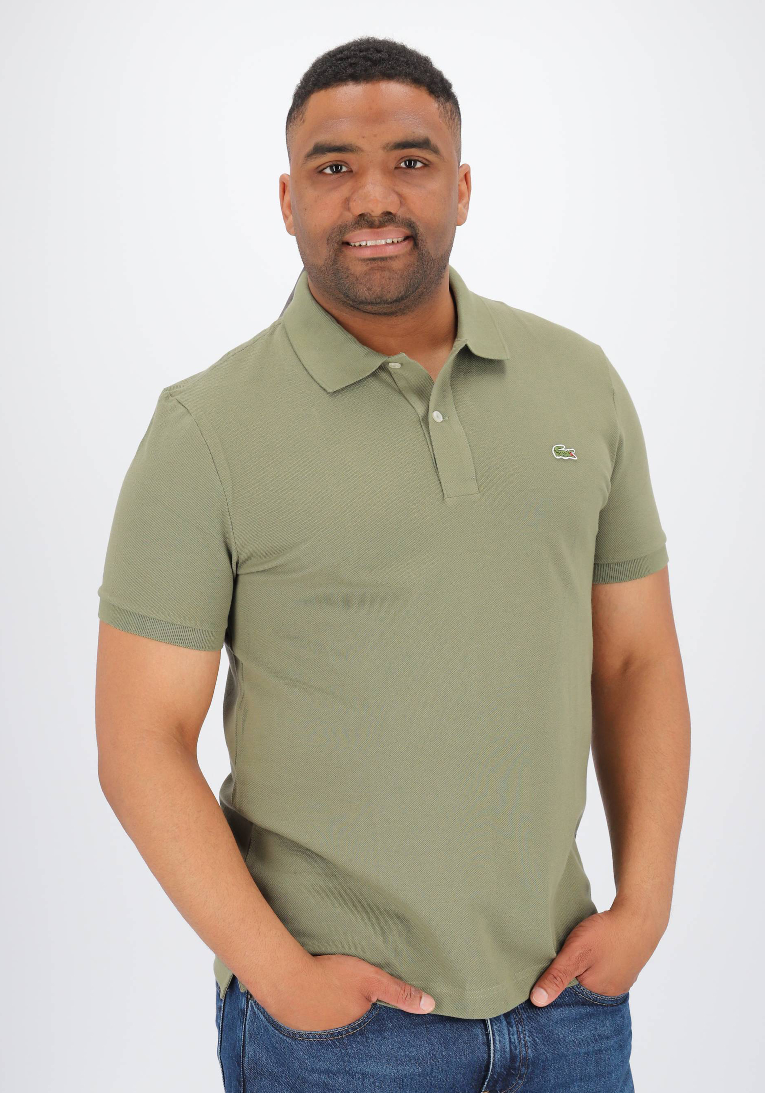 Lacoste Classic Fit polo, kaki groen