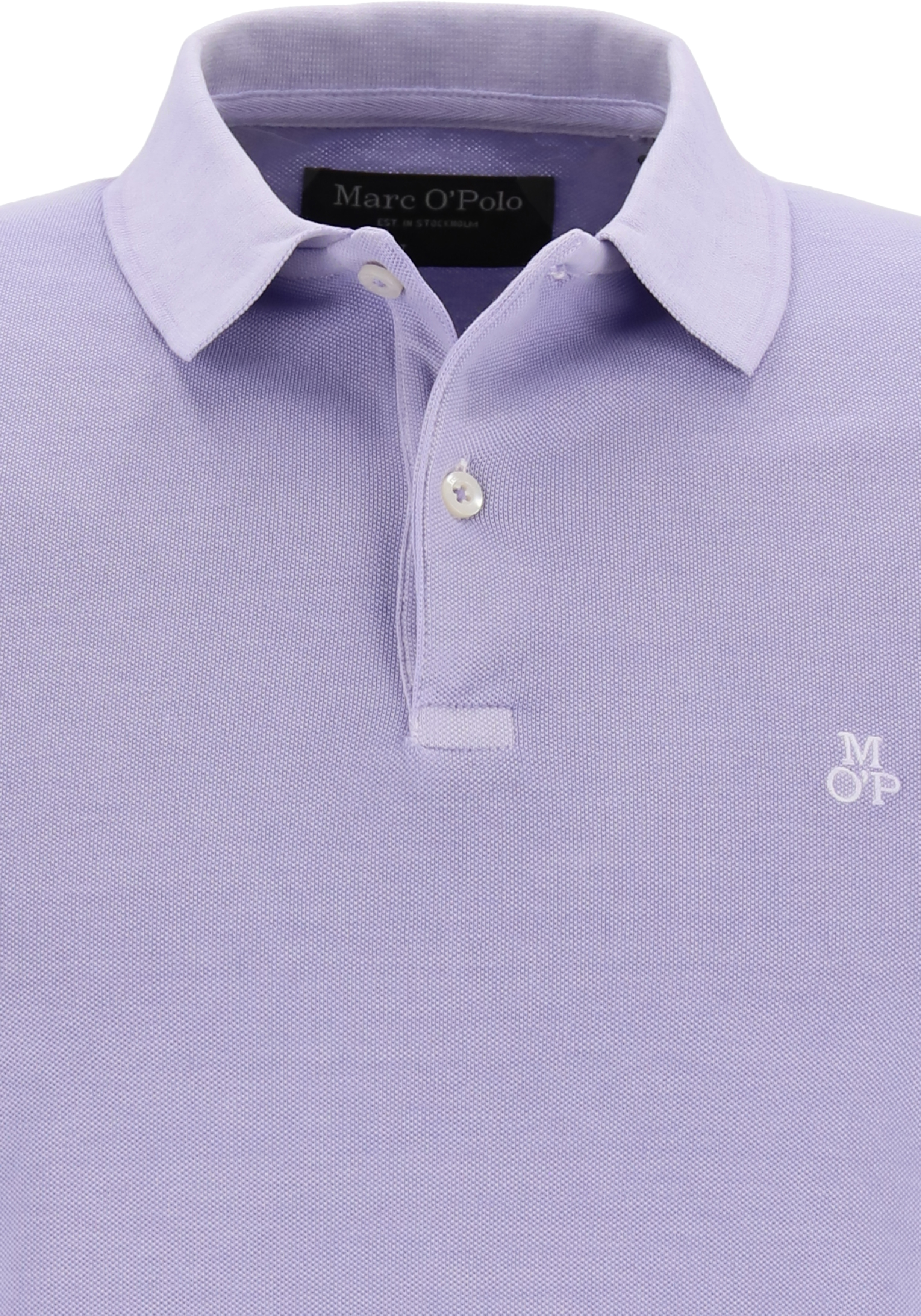 Marc O'Polo shaped fit polo, heren poloshirt, lavendel paars