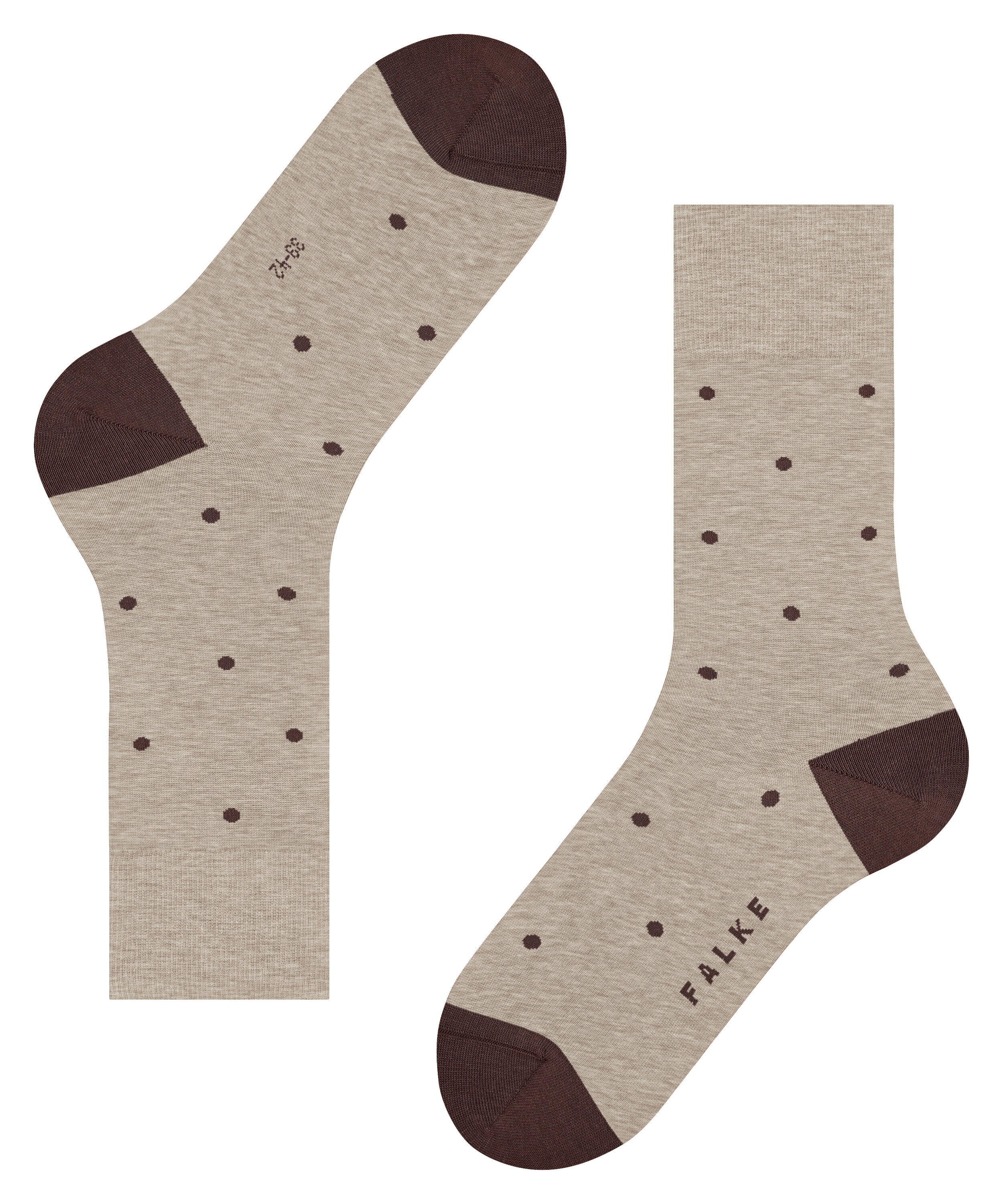 FALKE Dot herensokken, taupe (taupe melangeange)