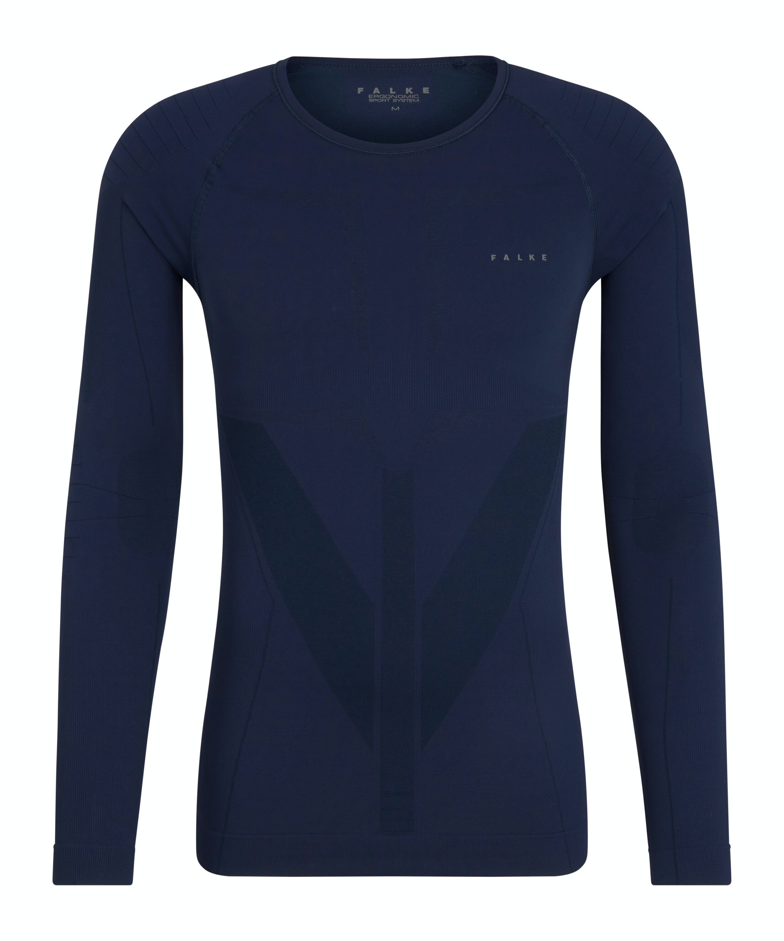 FALKE heren lange mouw shirt Warm, thermoshirt, blauw (space blue)
