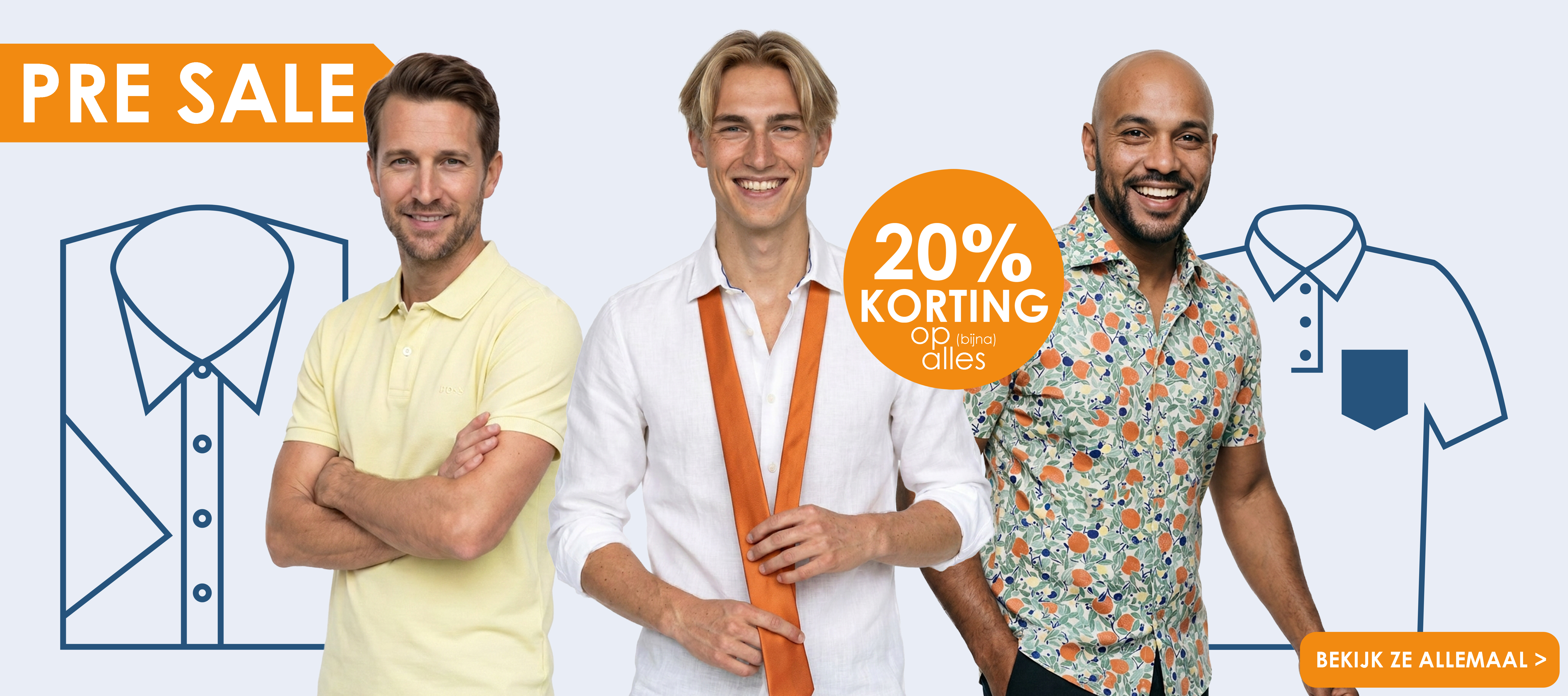 PreSale 20 procent korting op bijna alles bij HemdVoorHem, bekijk ze allemaal!