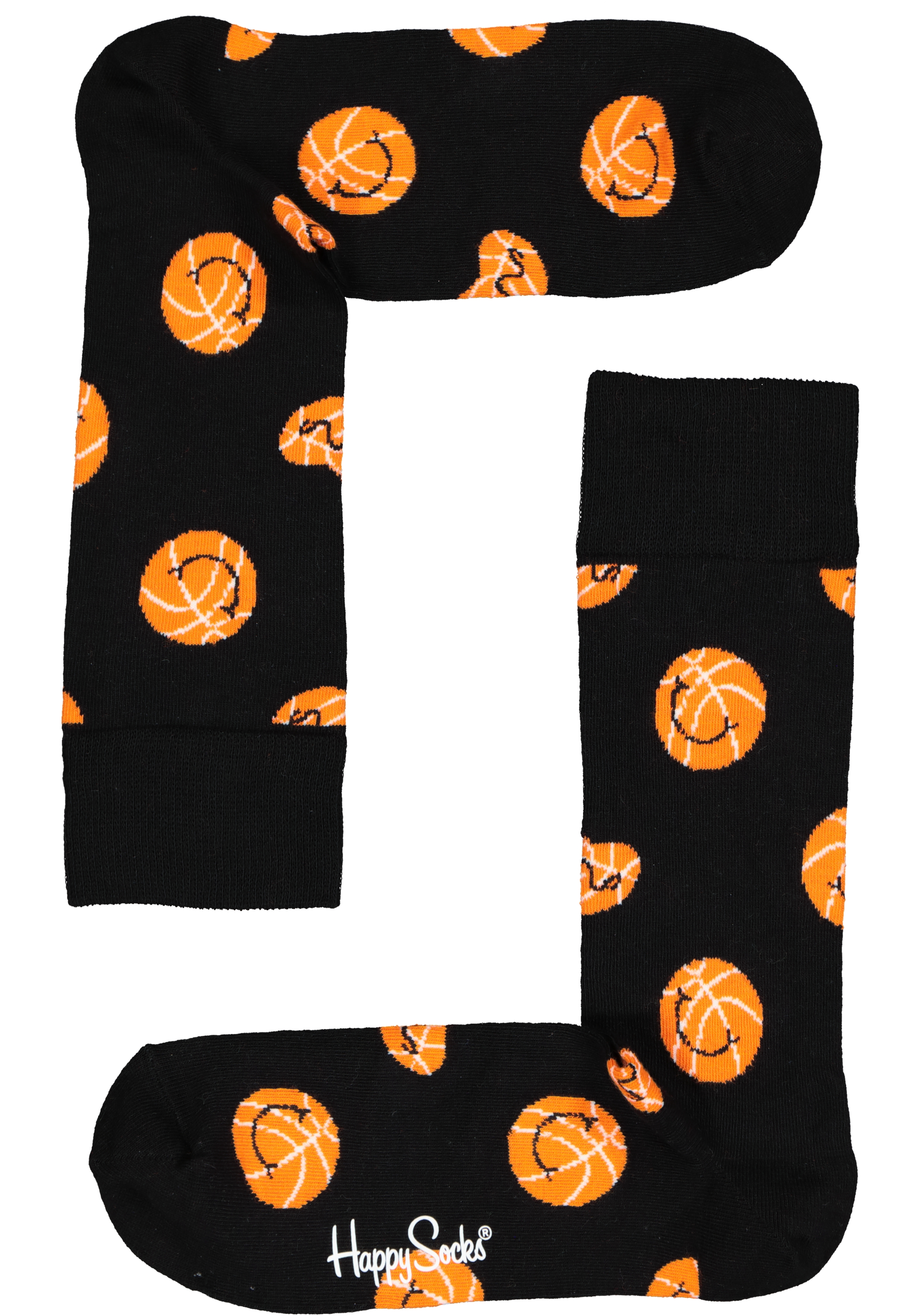 Happy Socks Balls Sock, unisex sokken, zwart met ballen