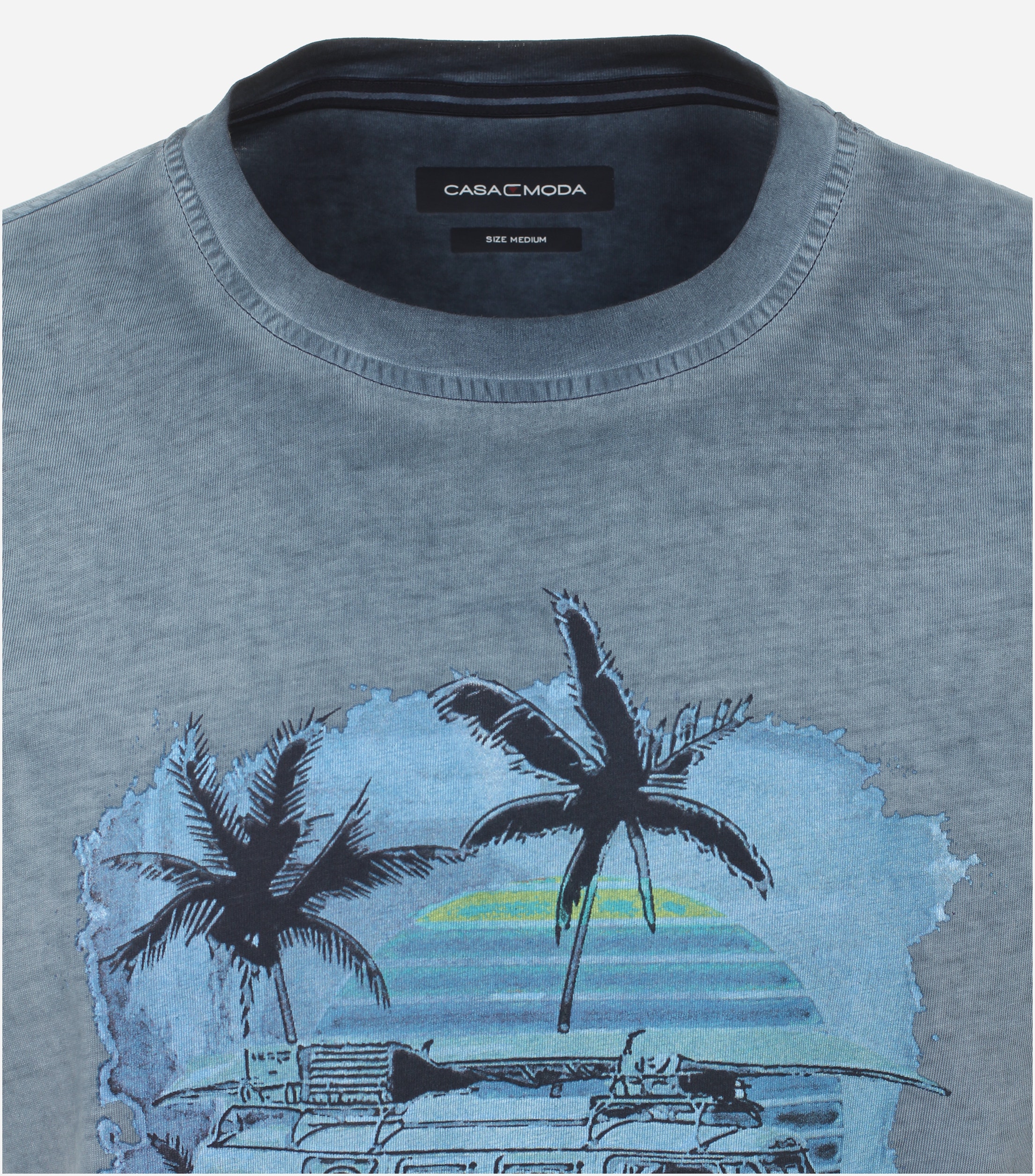 CASA MODA comfort fit heren T-shirt, blauw