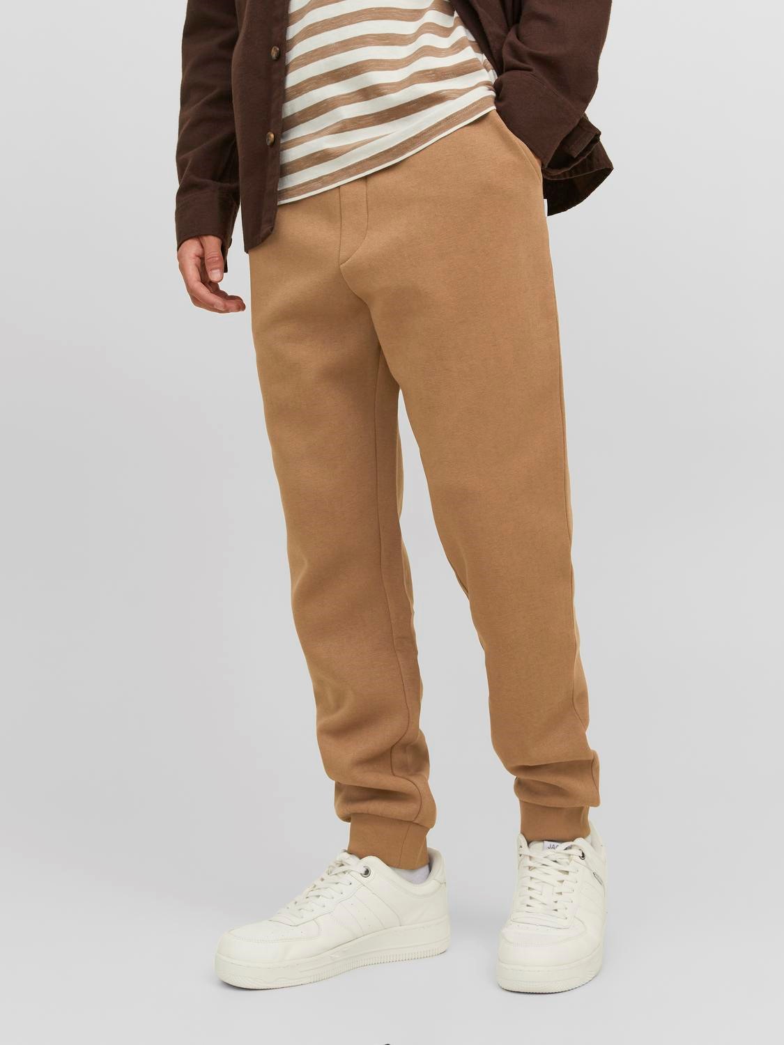 JACK & JONES Gordon Bradley Sweat Pant regular fit, heren joggingbroek, camel bruin