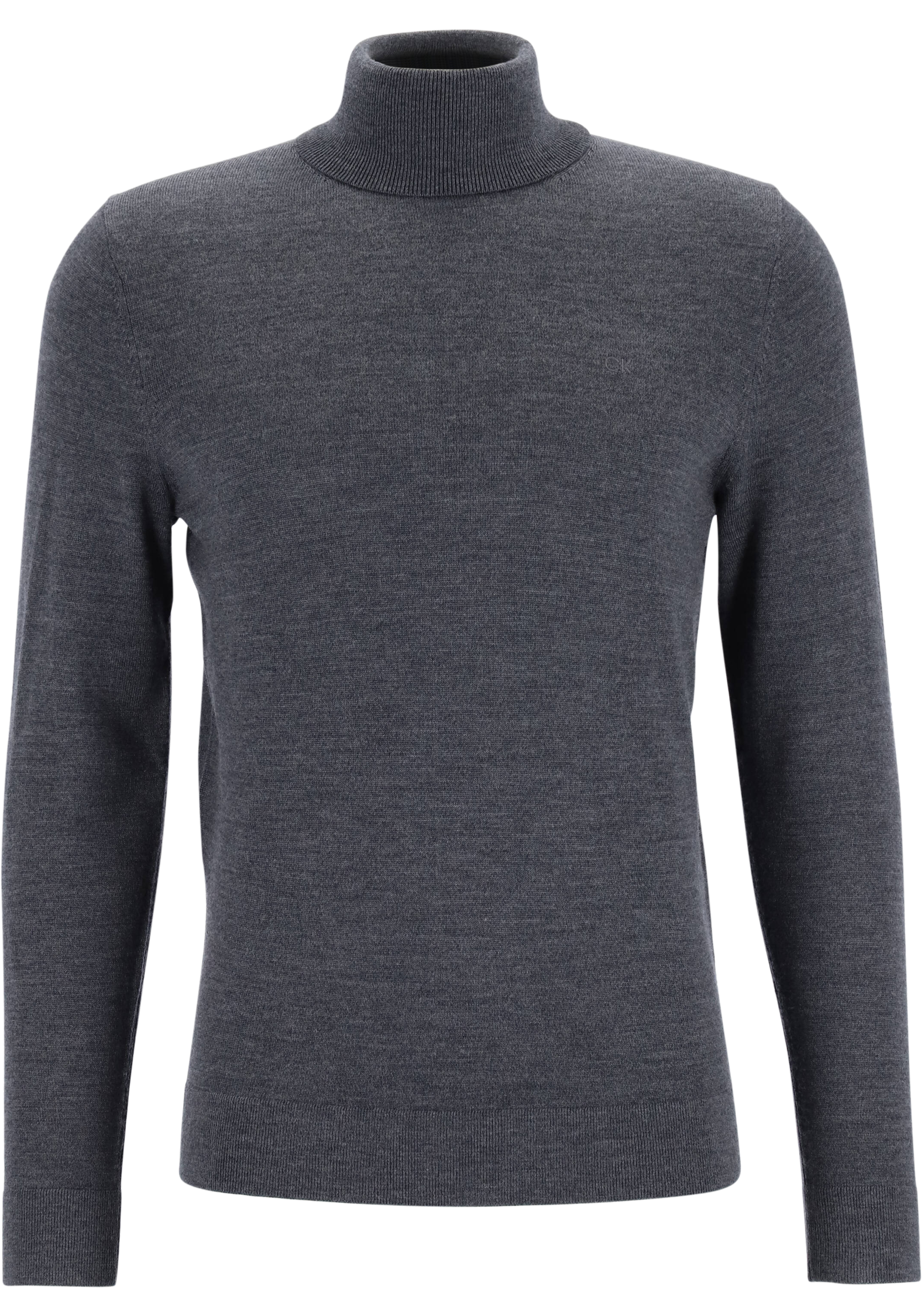 Calvin Klein coltrui wol, antraciet grijs melange