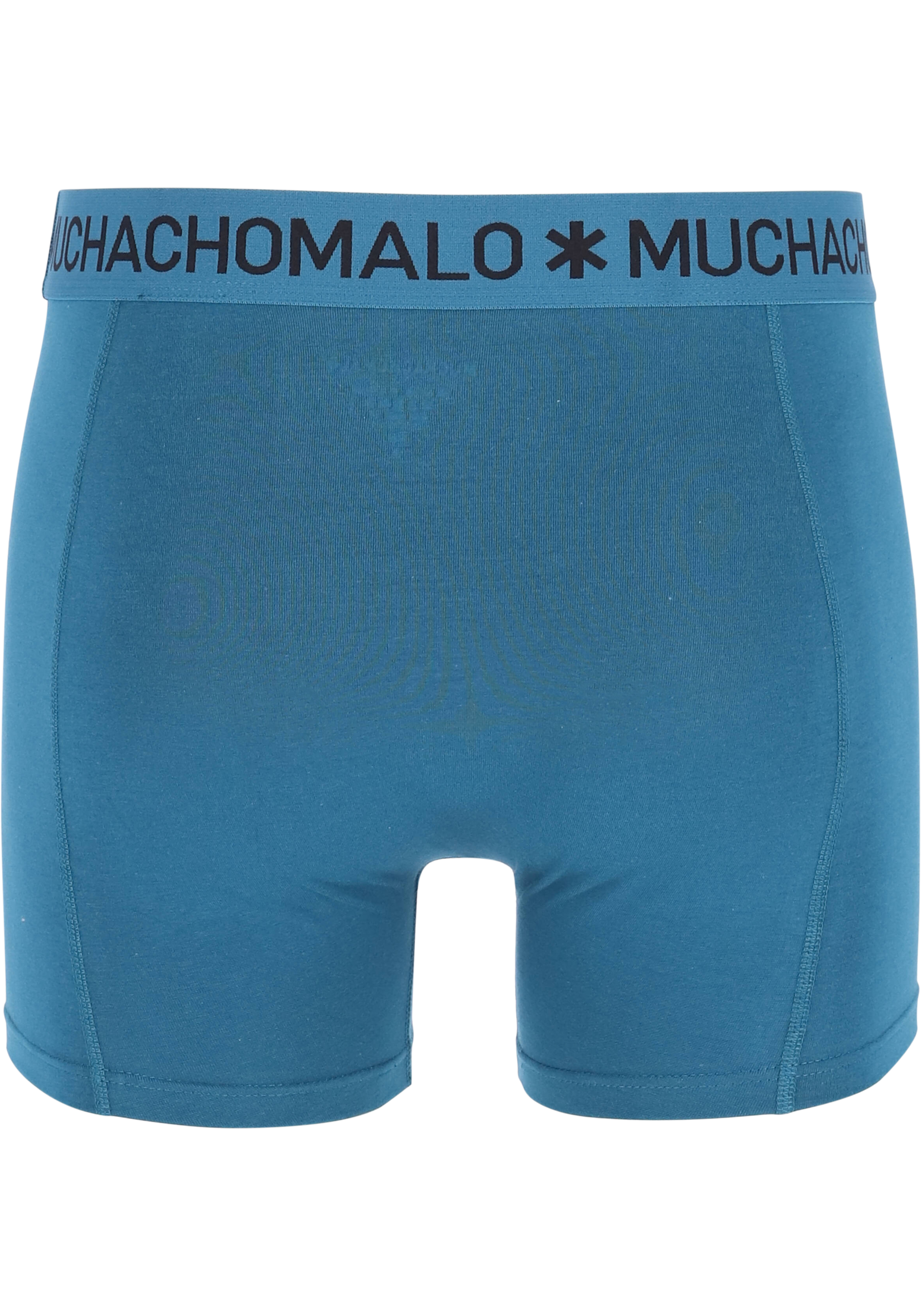 Muchachomalo heren boxershorts (3-pack), heren boxers normale lengte, Costa Rica Spain, print, blauw