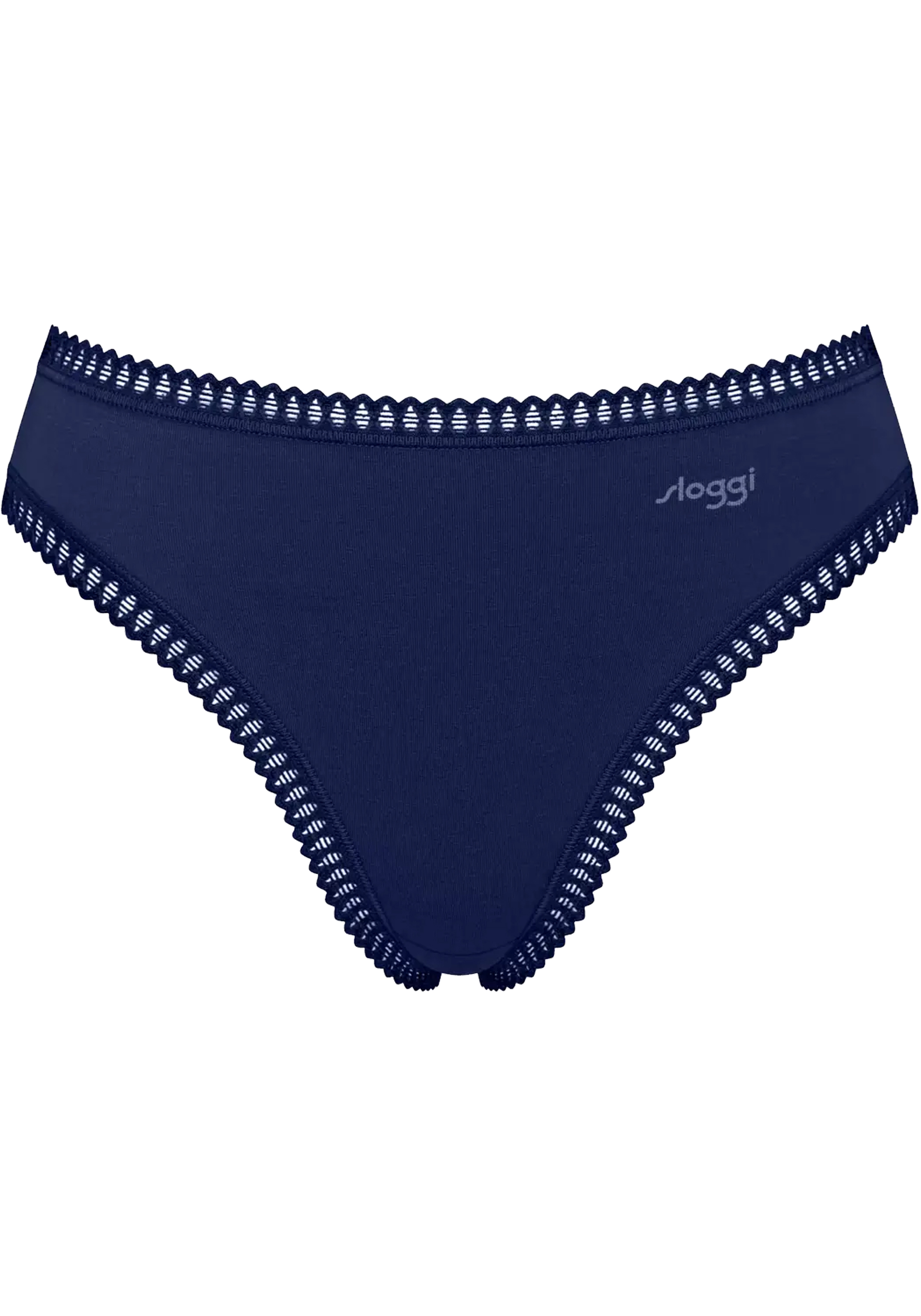 Sloggi Women GO Crush High leg (3-pack), dames slip, zwart, blauw, print