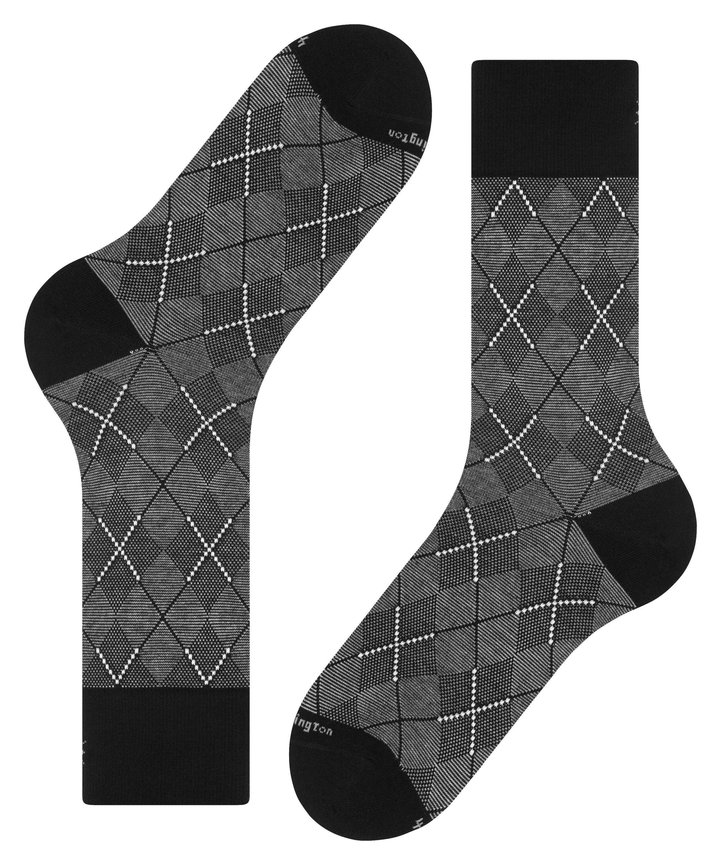 Burlington King herensokken, zwart (black-flames Burlington King herensokken, zwart (black-flames