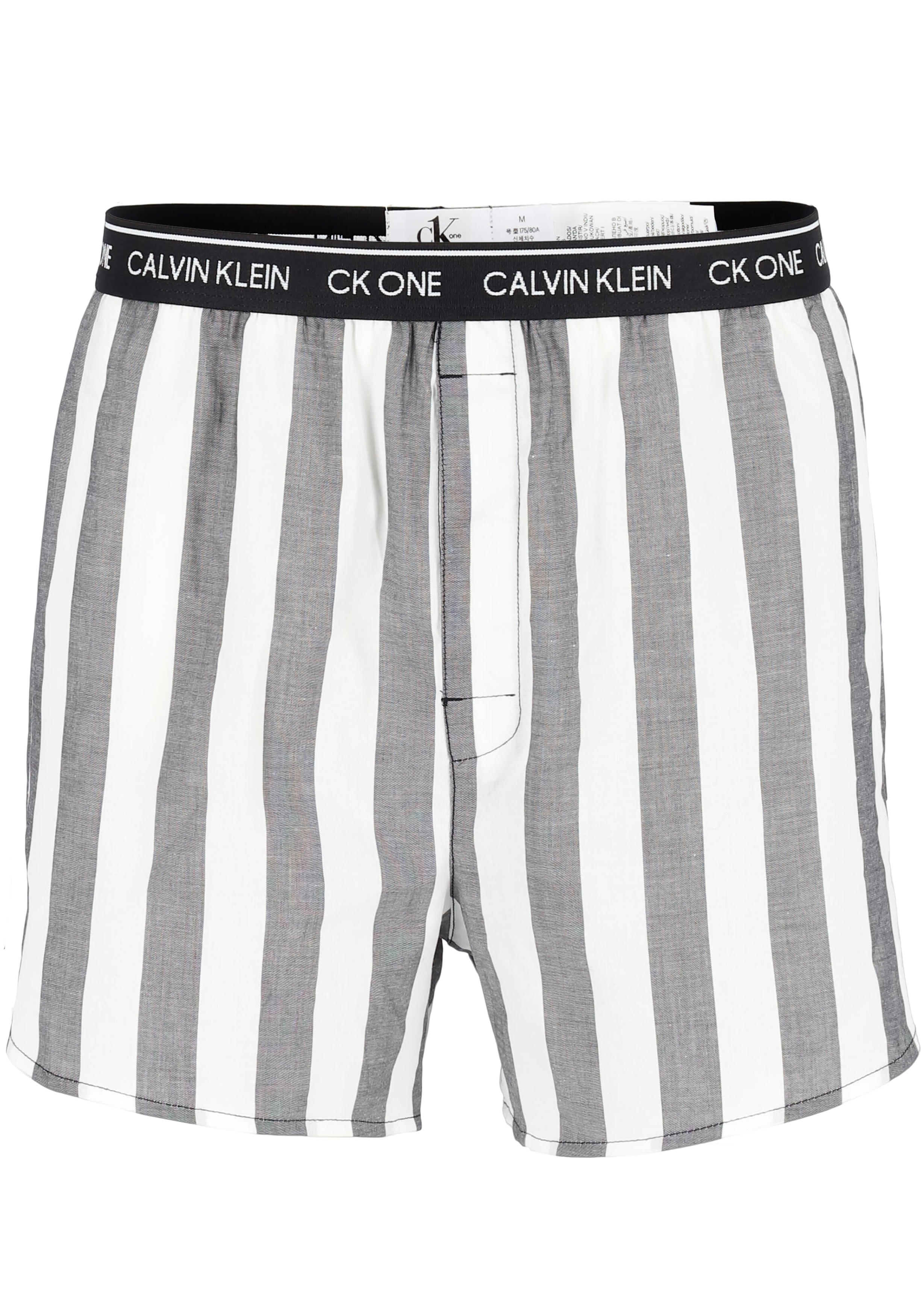 Calvin Klein Woven Boxers Slim Fit (3-pack), wijde boxers katoen, zwart en geruit