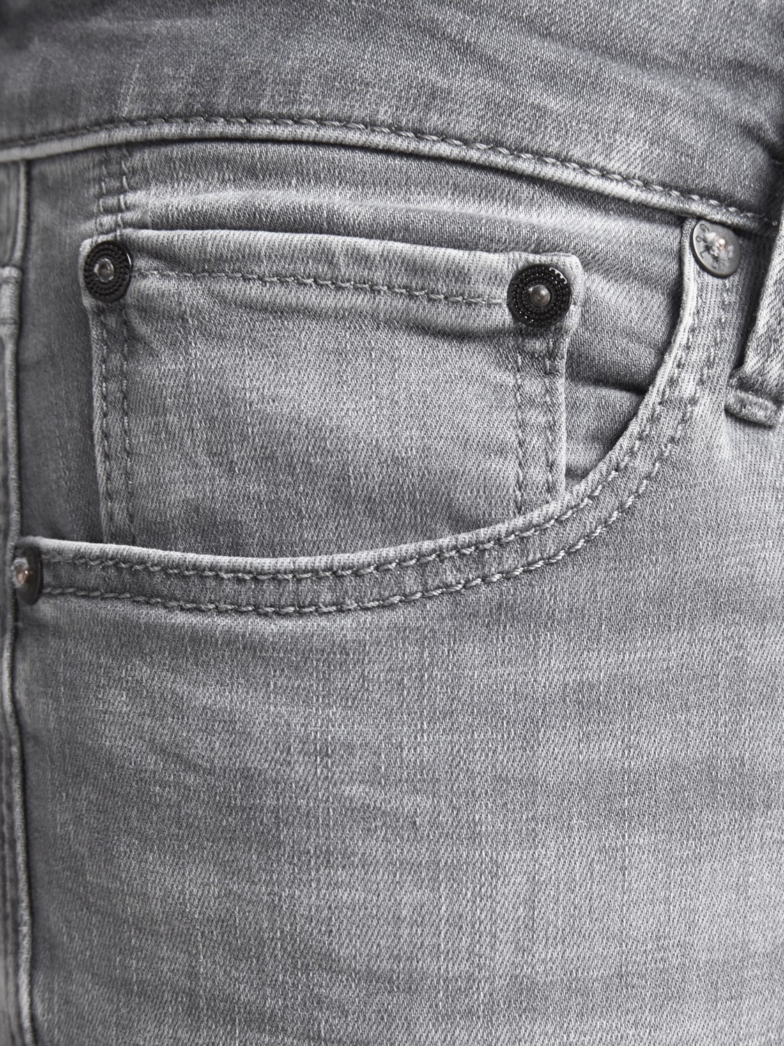 JACK & JONES Glenn Icon loose fit, heren jeans, grijs denim
