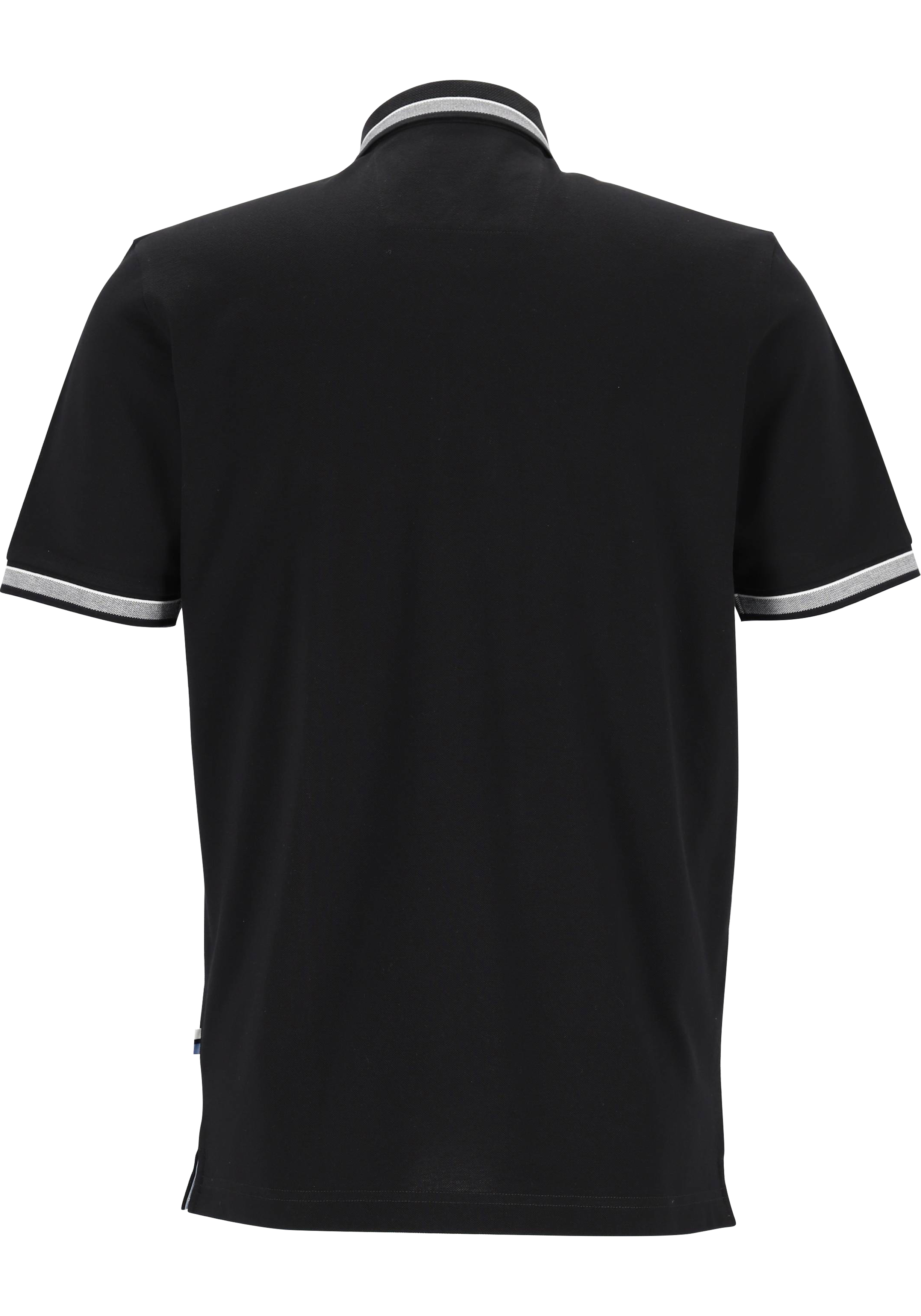 OLYMP Polo Casual, modern fit polo, zwart