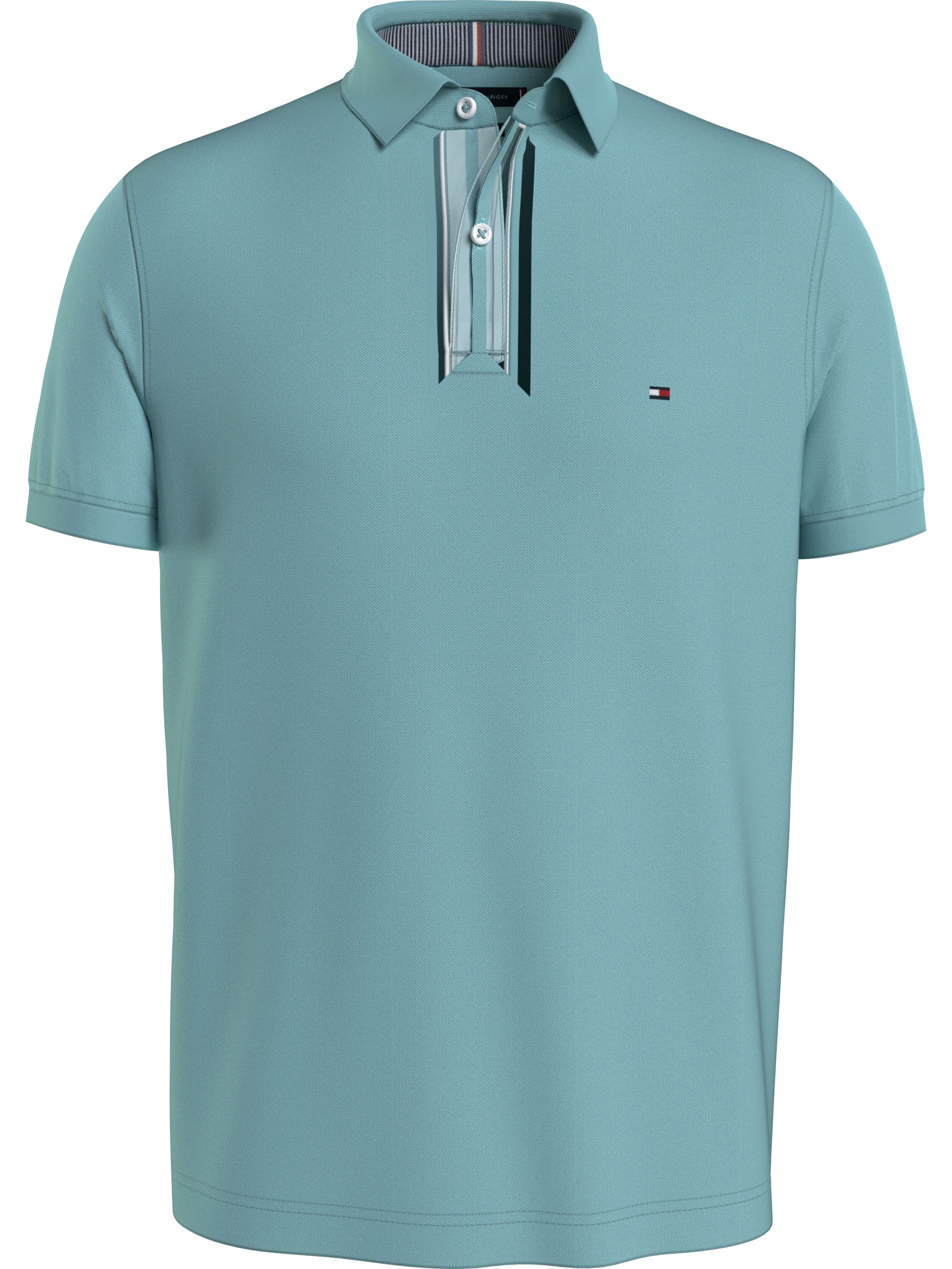 Tommy Hilfiger 1985 Regular Polo, heren poloshirt, licht aqua