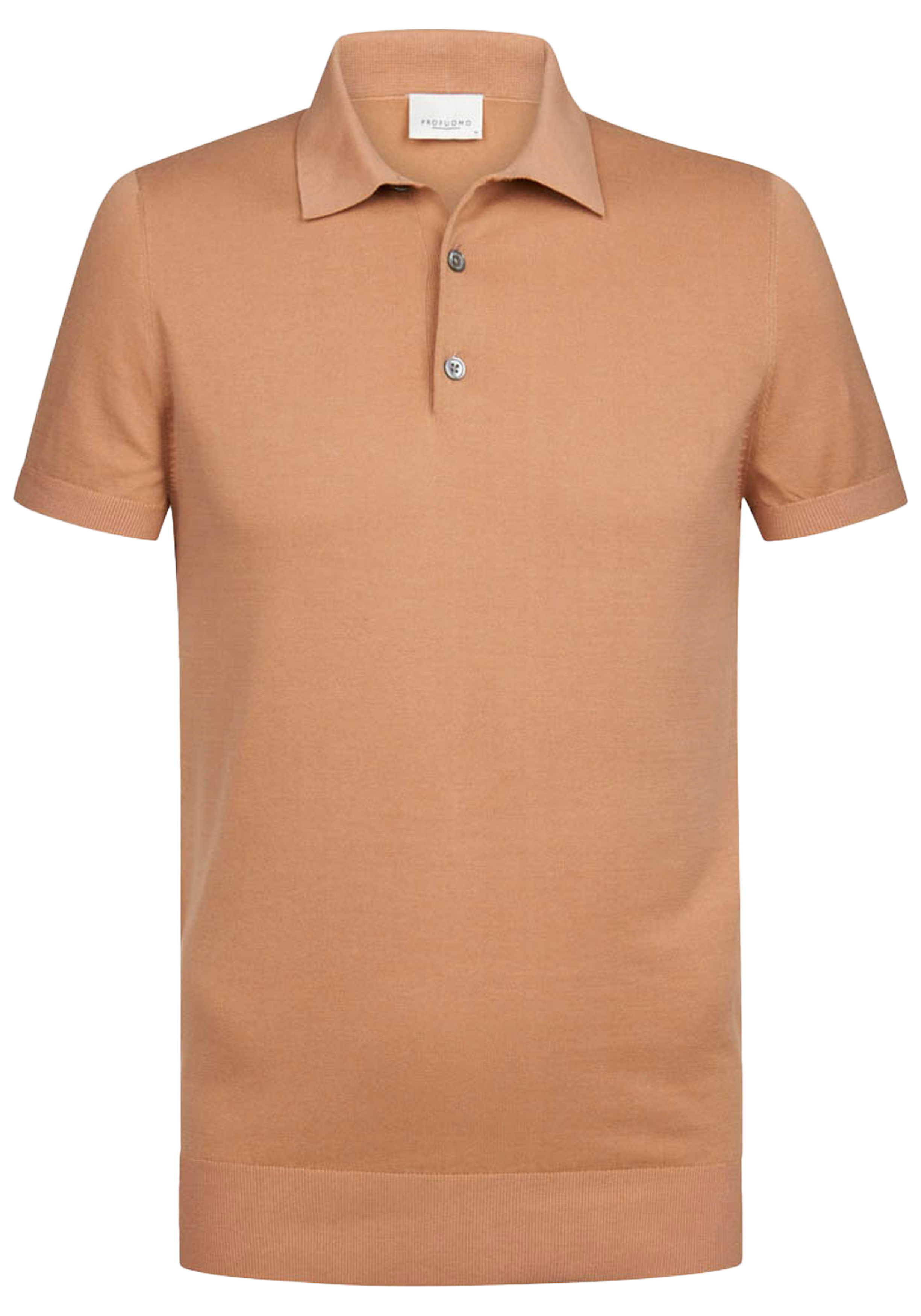 Profuomo slim fit heren polo, oranje