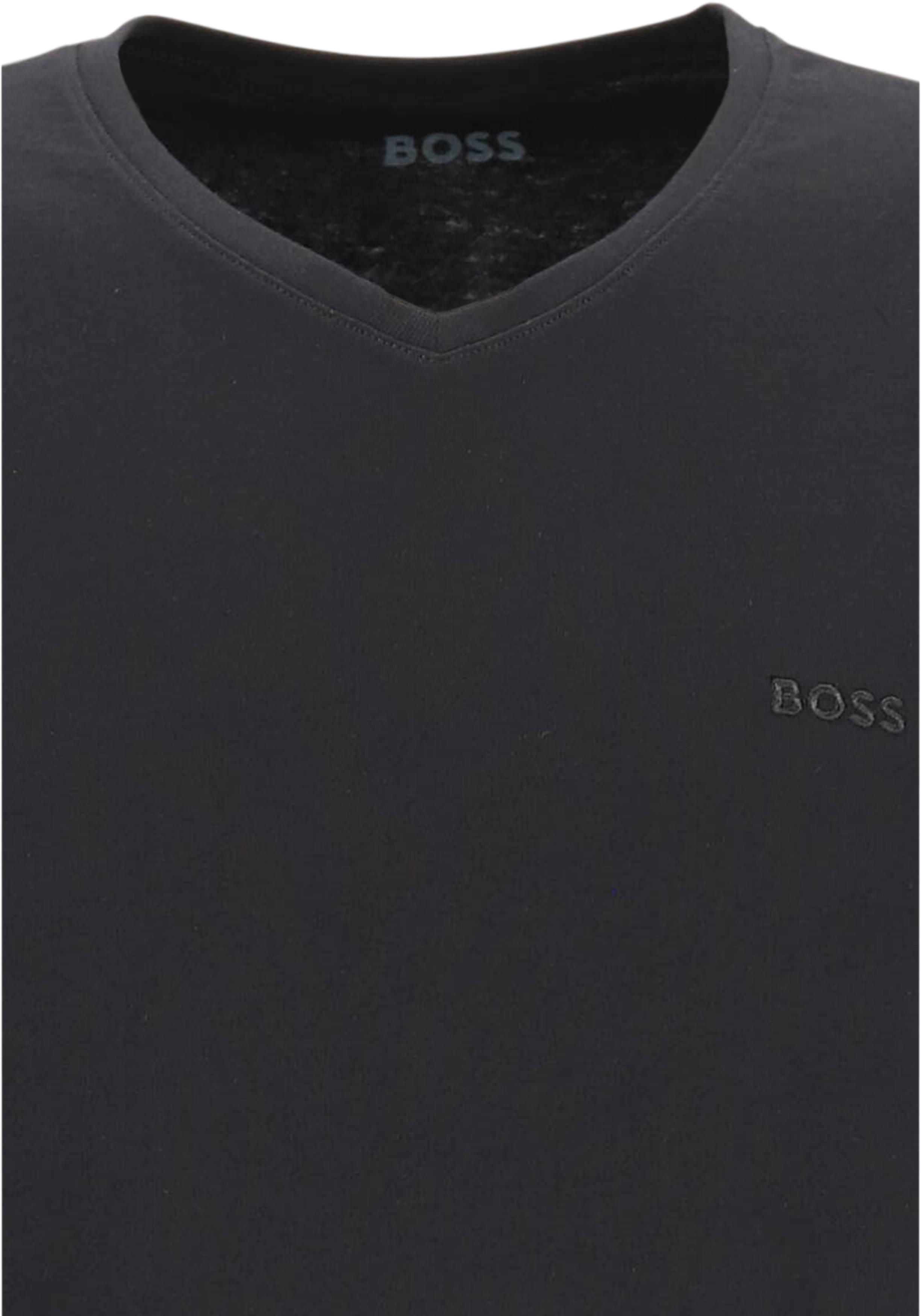 HUGO BOSS Comfort T-shirts relaxed fit (2-pack), heren T-shirts V-hals, zwart