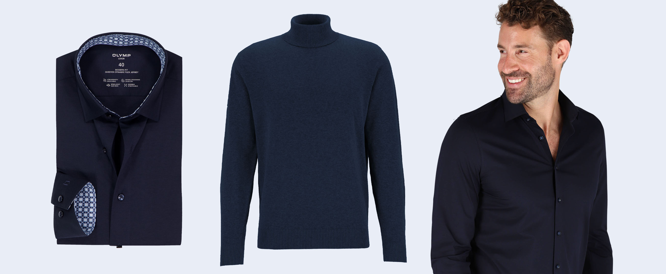Klassiek donkerblauw, altijd goed