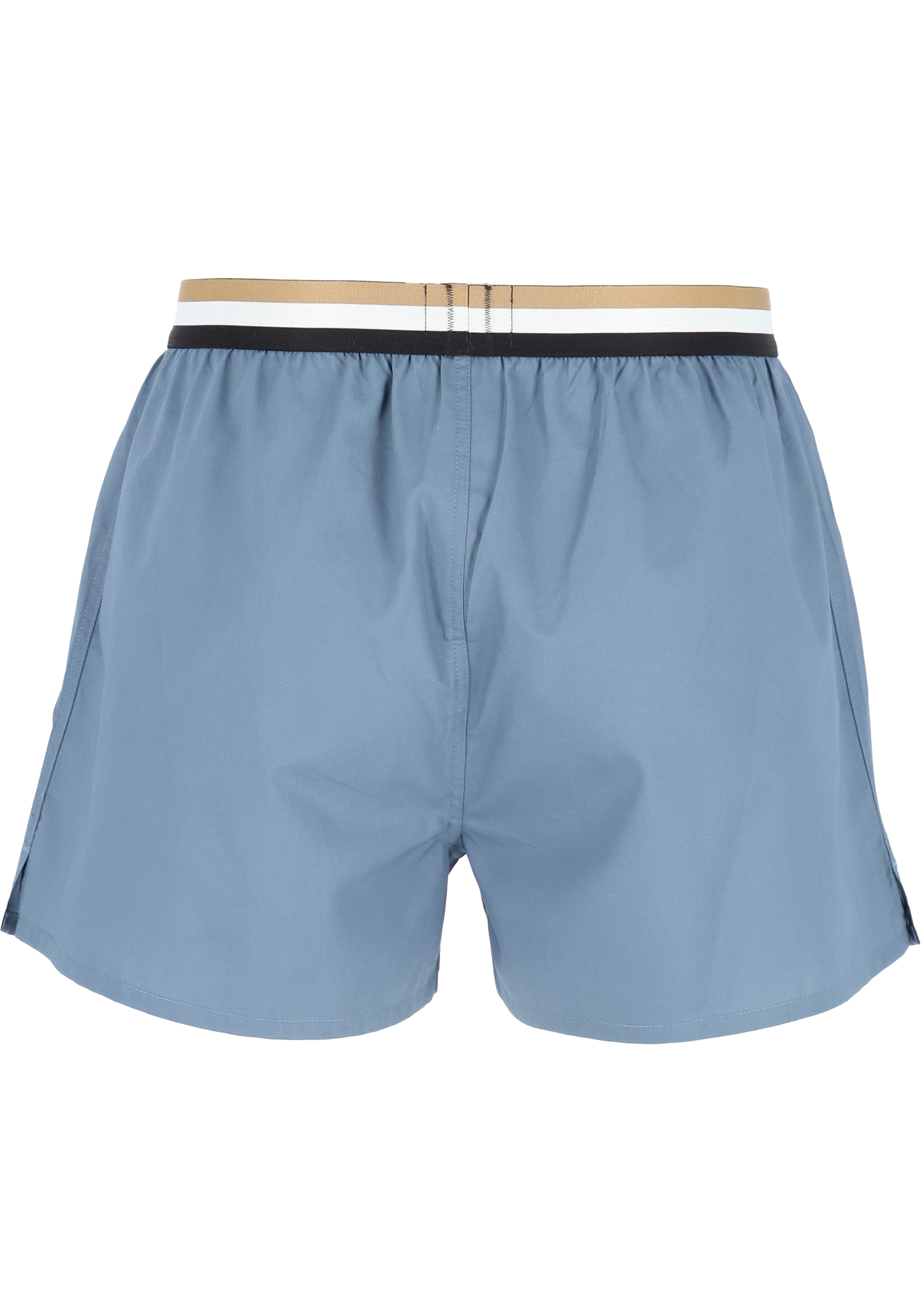 HUGO BOSS boxershorts woven (2-pack), heren boxers wijd model, blauw