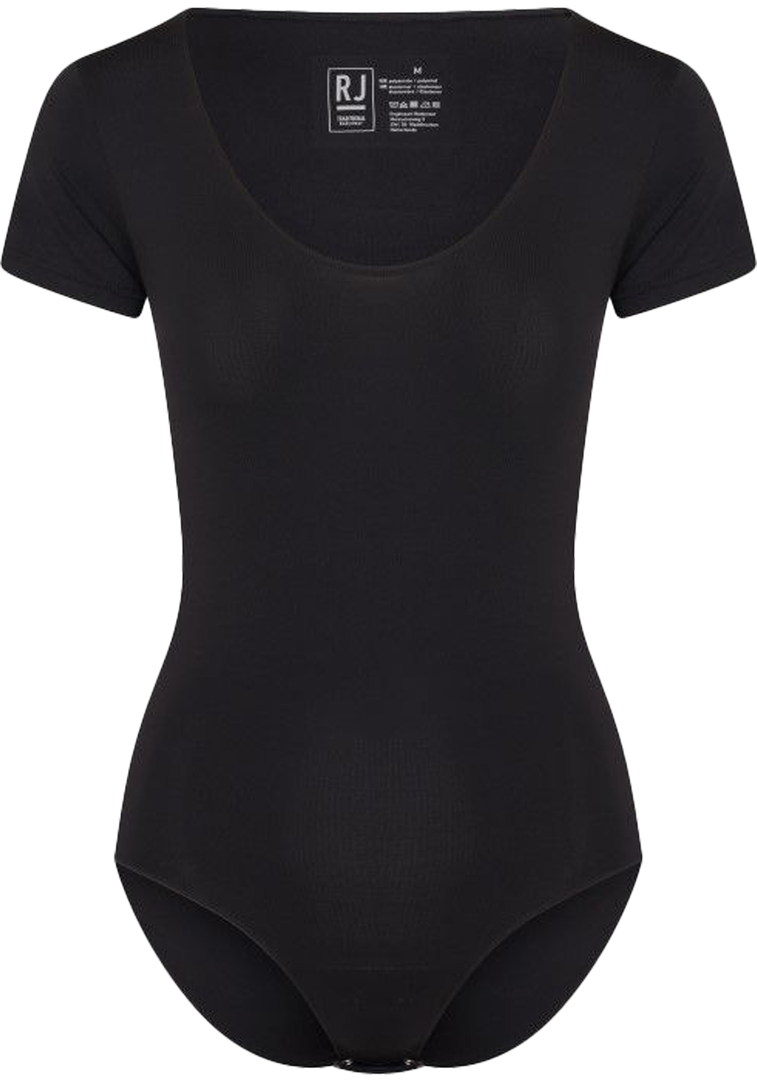 RJ Bodywear Pure Color dames body (1-pack), zwart