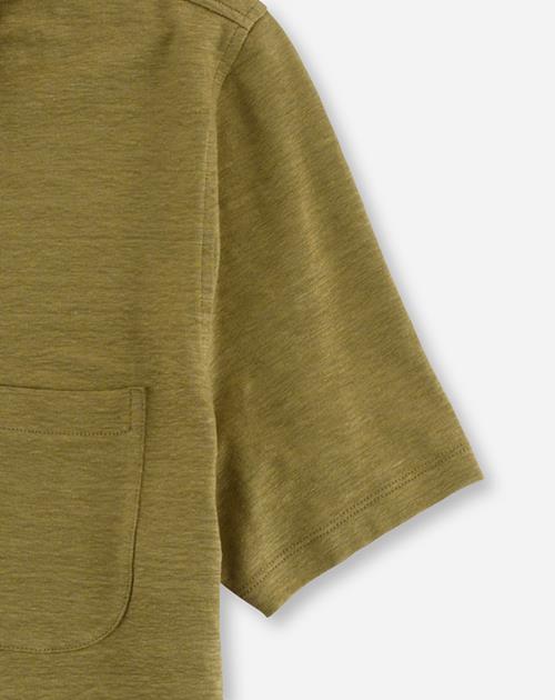OLYMP Casual modern fit polo, nougat