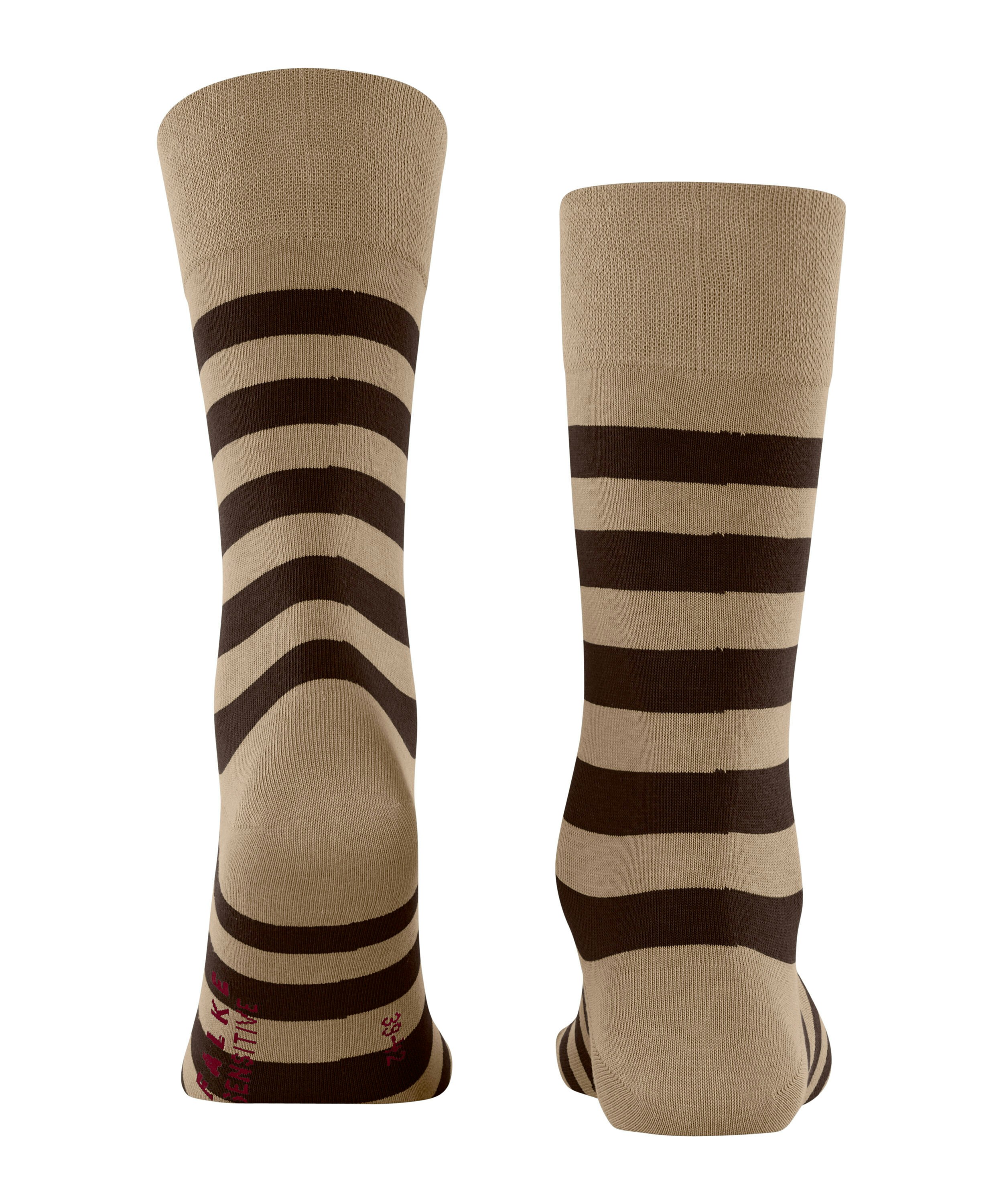 FALKE Sensitive Mapped Line herensokken, beige (country)
