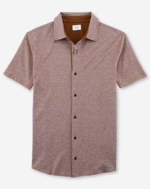 OLYMP Level Five Casual body fit polo, bruin