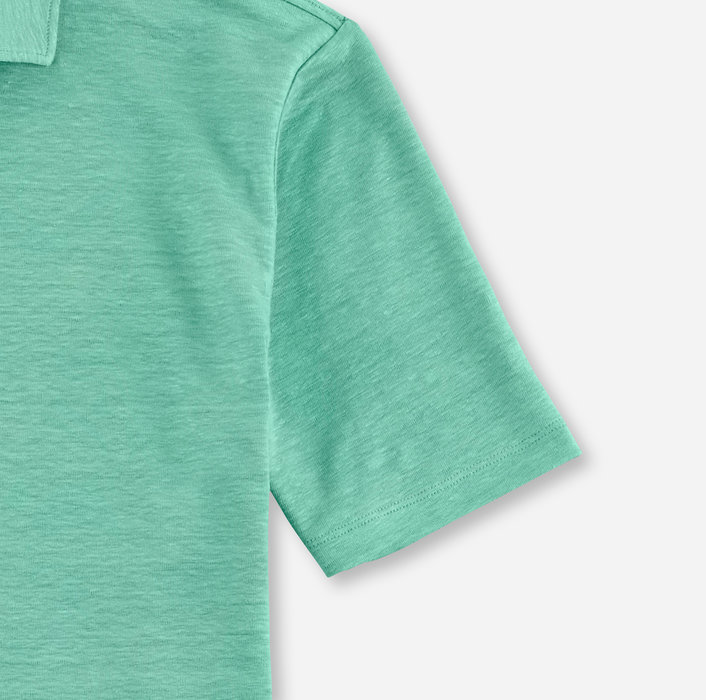 OLYMP Polo Level 5 Casual, slim fit polo, groen