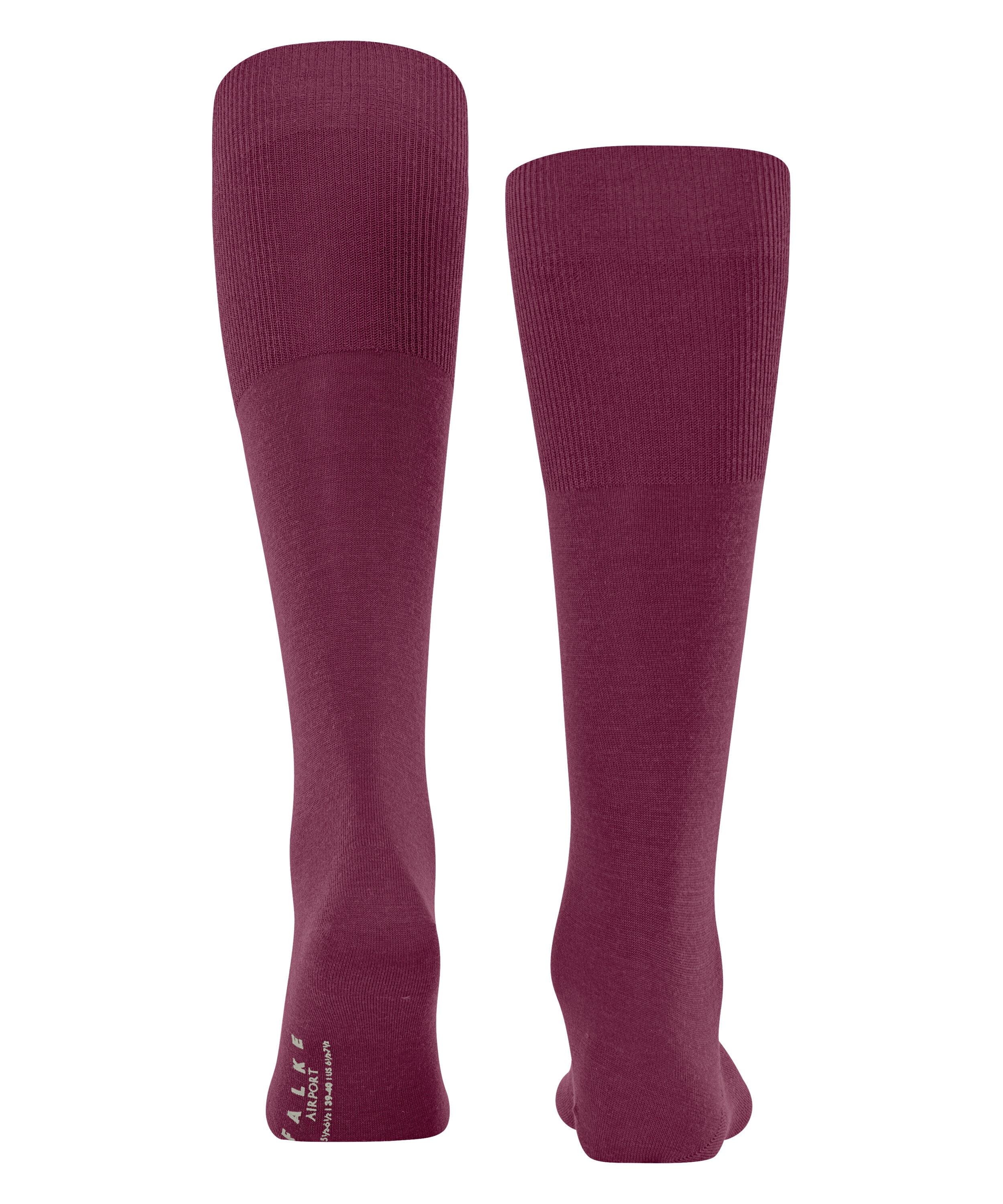 FALKE Airport heren kniekousen, paars (red plum)